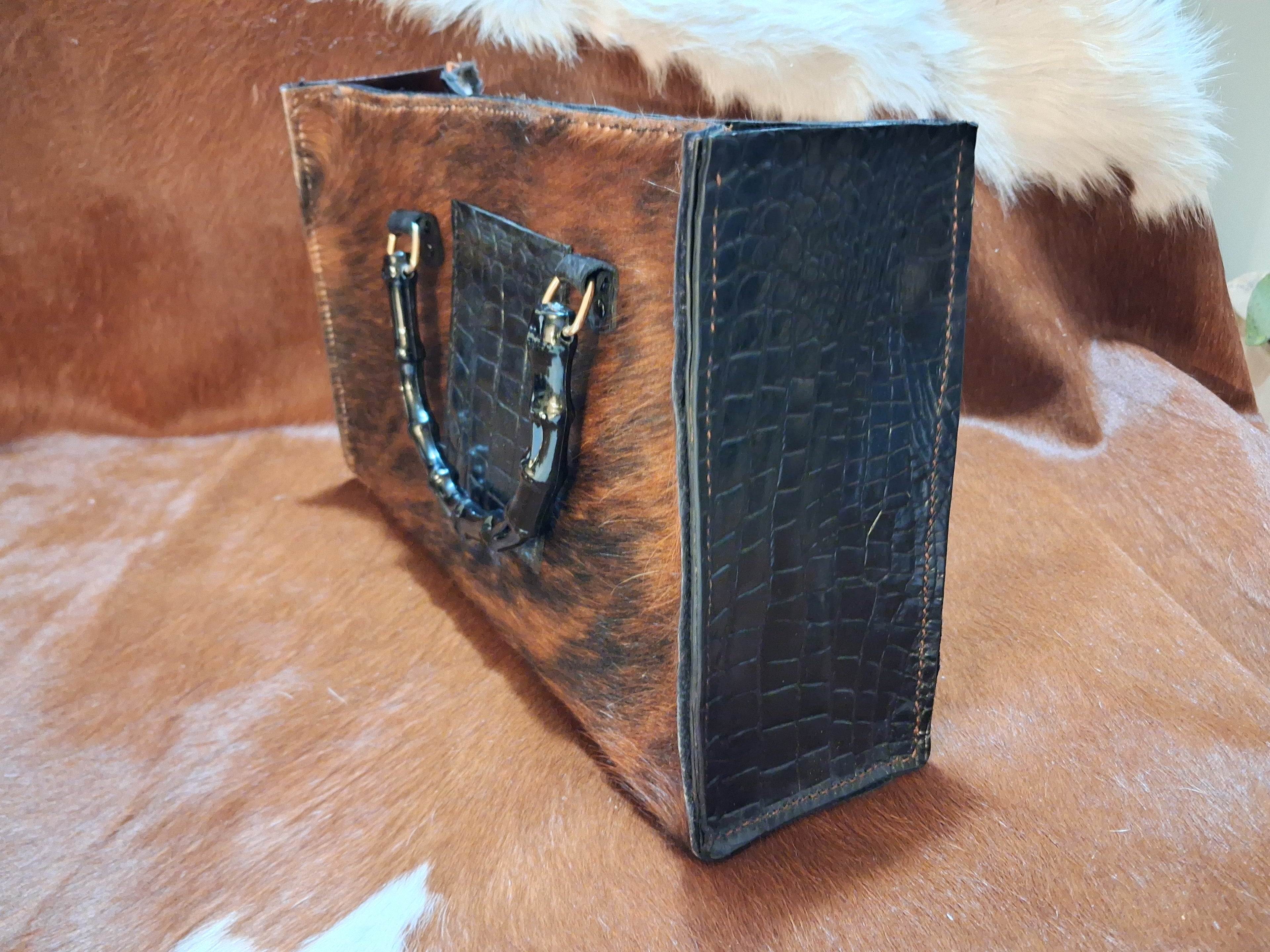 Brindle Colored Purse w/Pocket