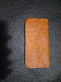 Ostrich Print Checkbook Cover