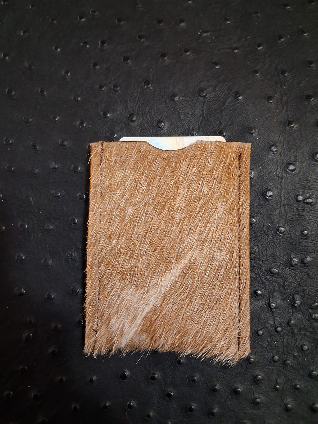 Light Brown Hair-on Cardholder