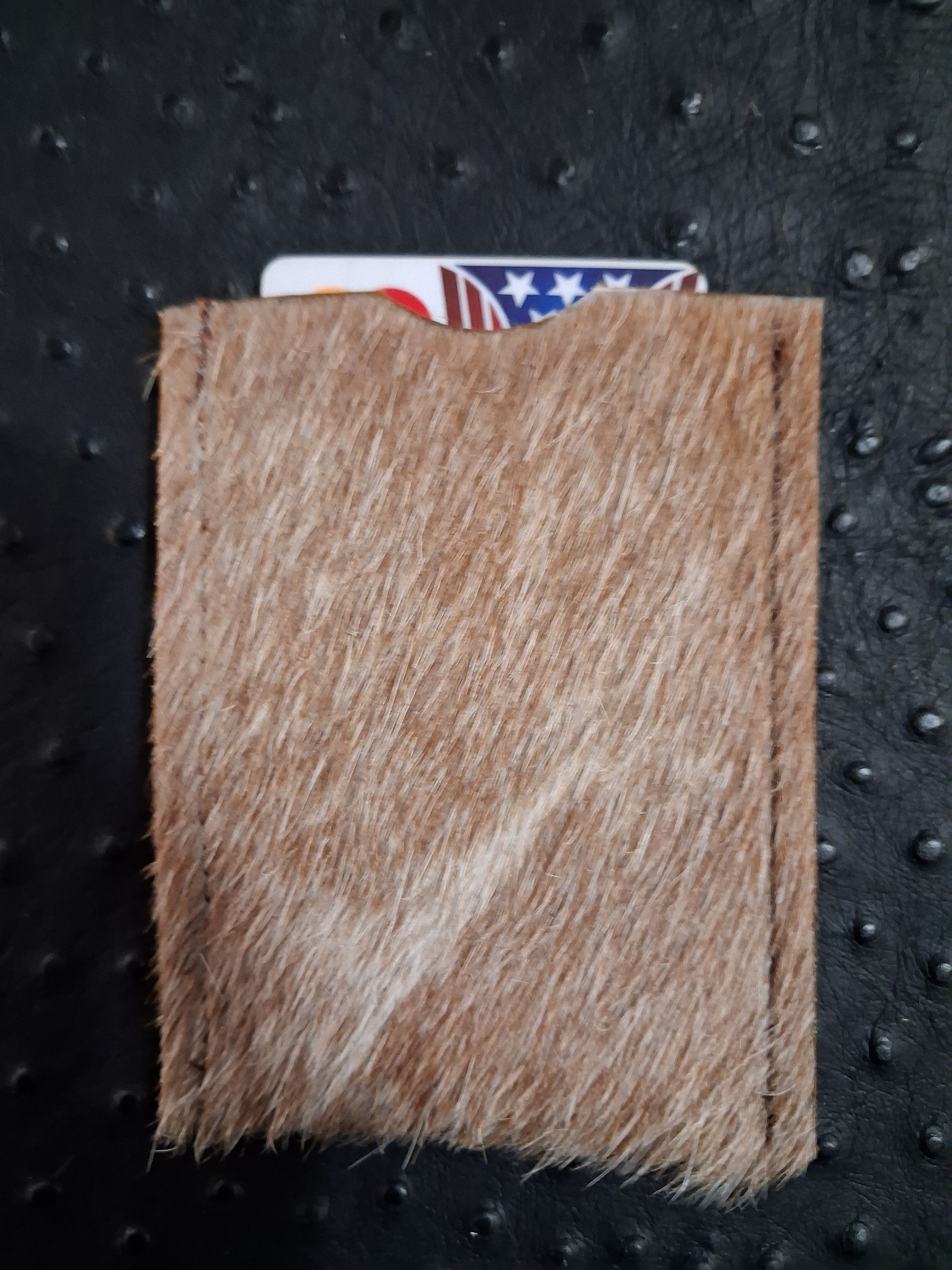 Light Brown Hair-on Cardholder
