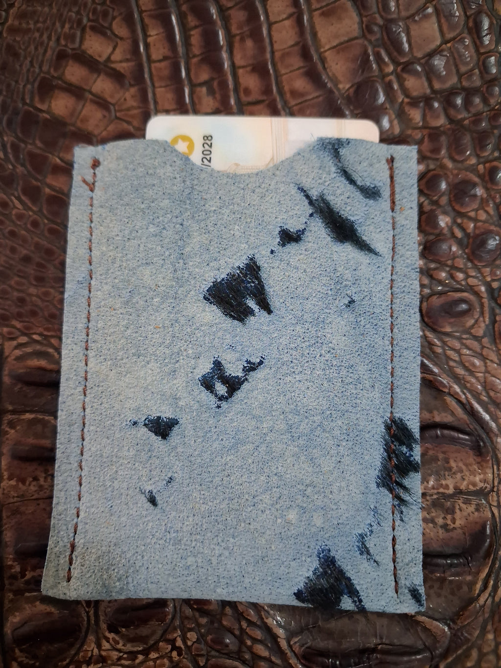 Blue Card Holder