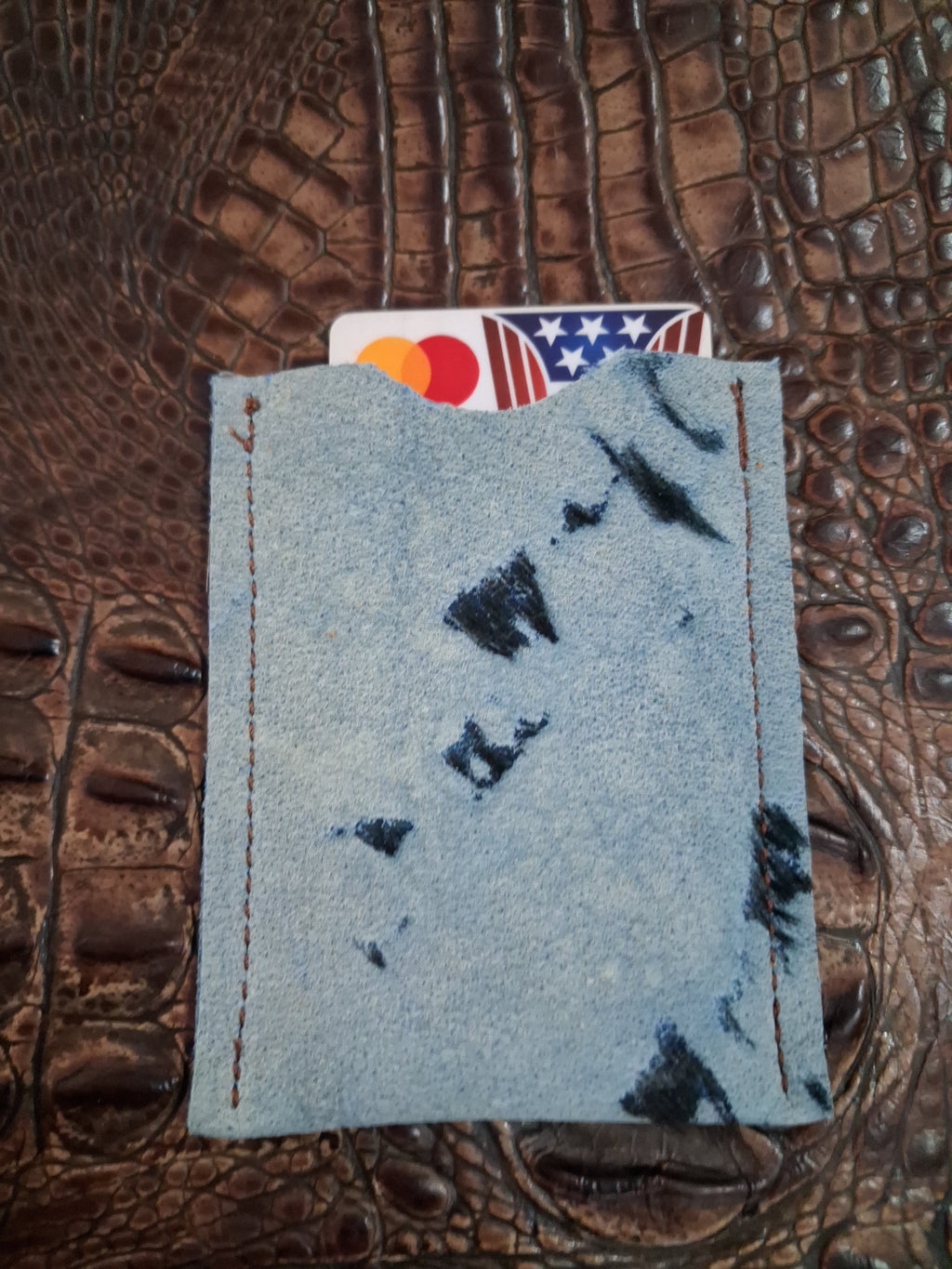 Blue Card Holder