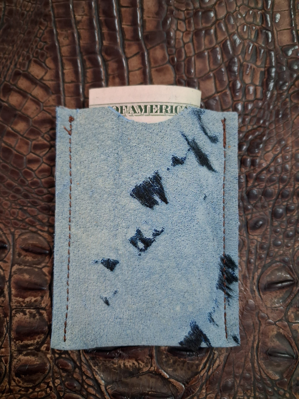 Blue Card Holder