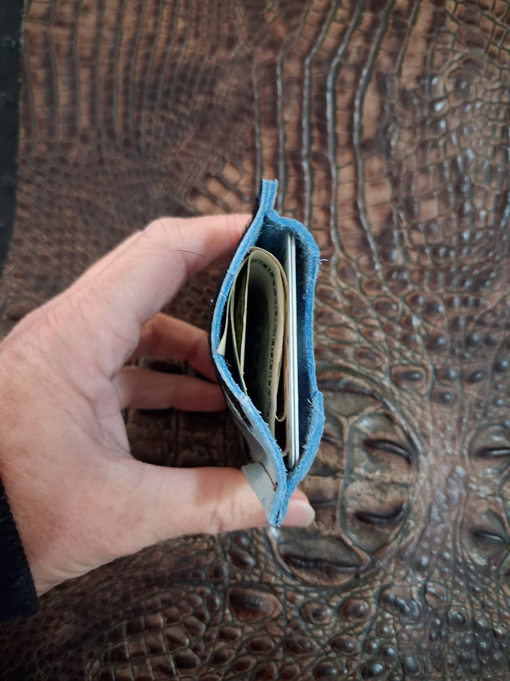 Blue Card Holder