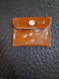 Brown and Blue Coin Purse