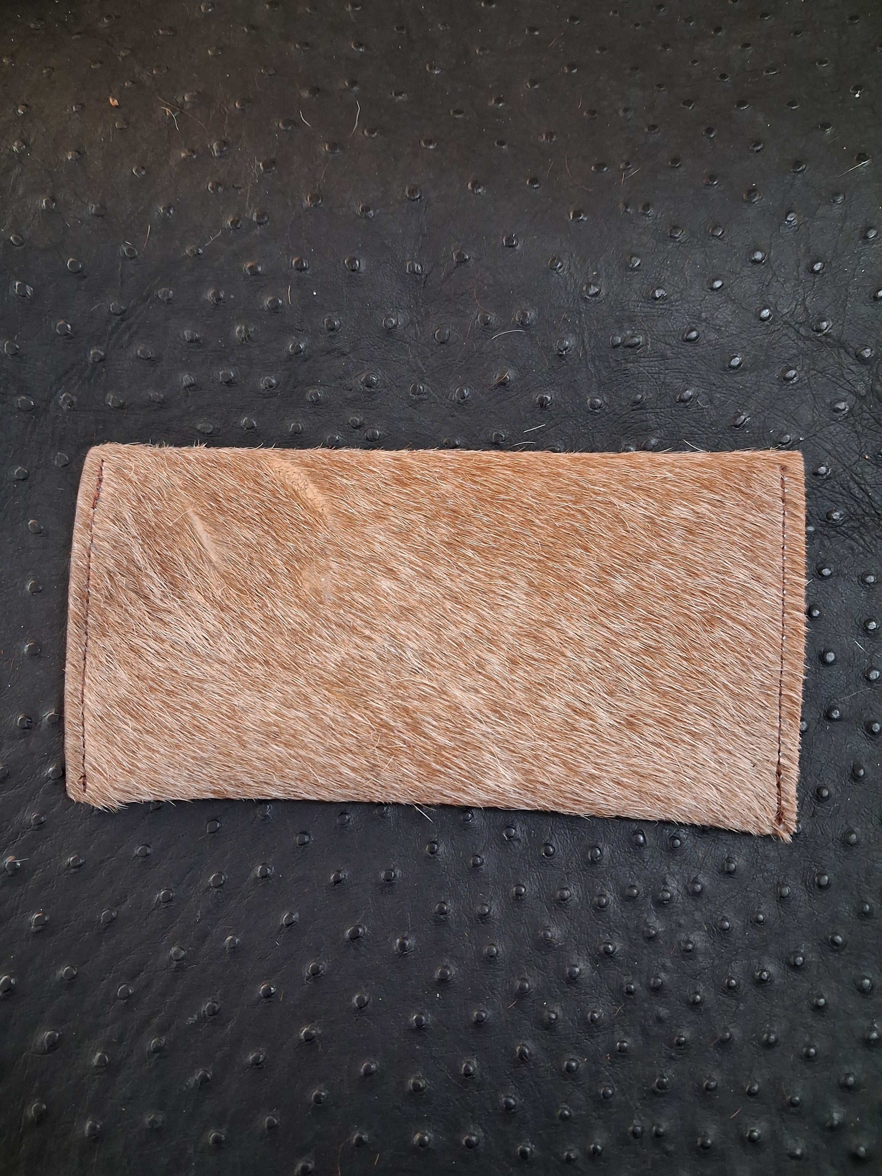 Light Brown Hair-on Envelope Wallet