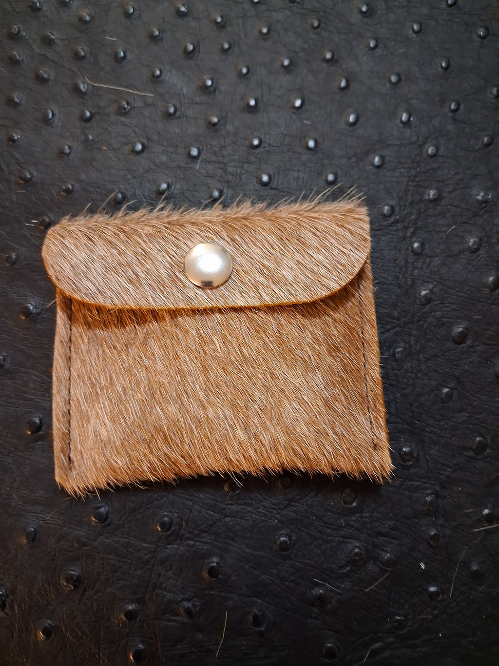 Light Brown Hair-on Coin Purse
