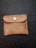 Light Brown Hair-on Coin Purse