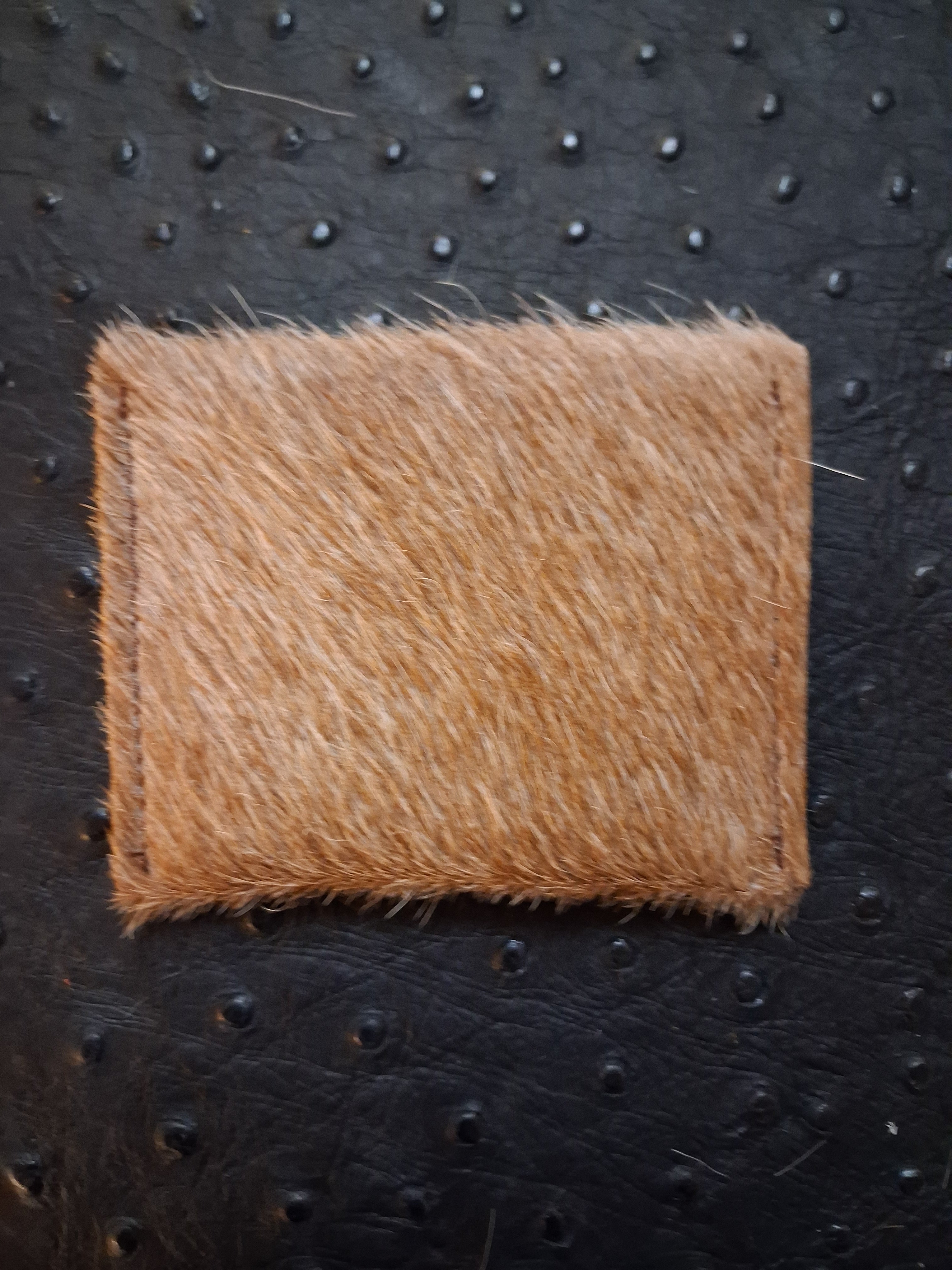 Light Brown Hair-on Coin Purse