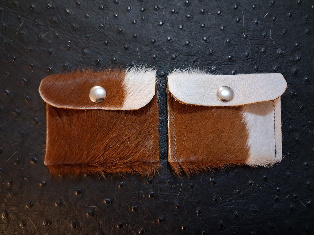 Brown with White Coin Purse