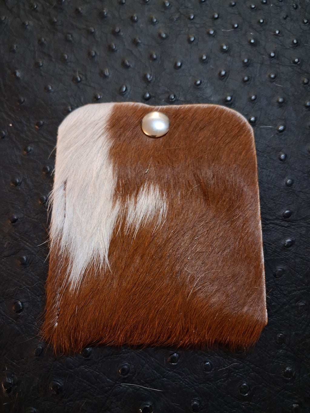 Brown with White Coin Purse