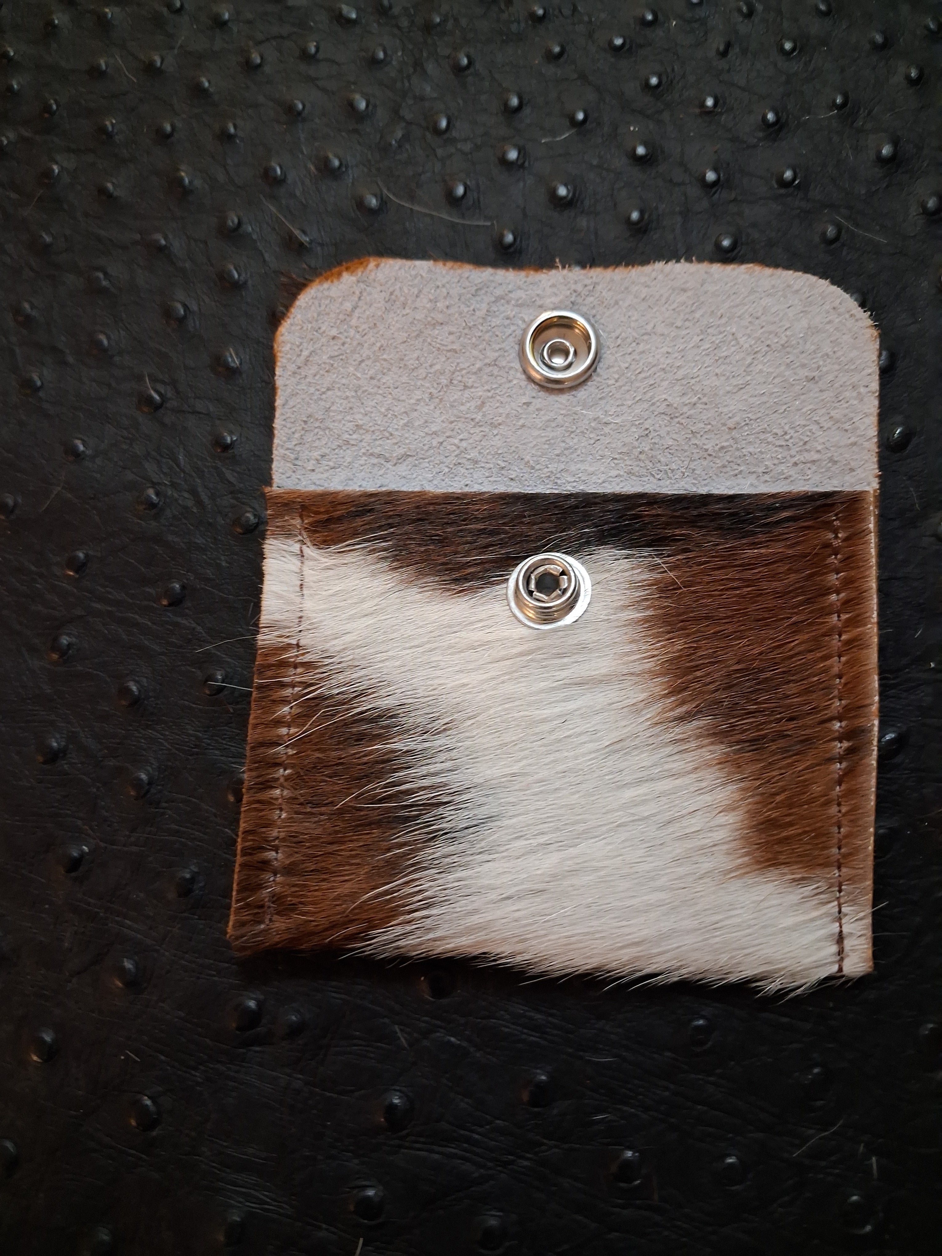 Brindle print with brown and white Coin Purse