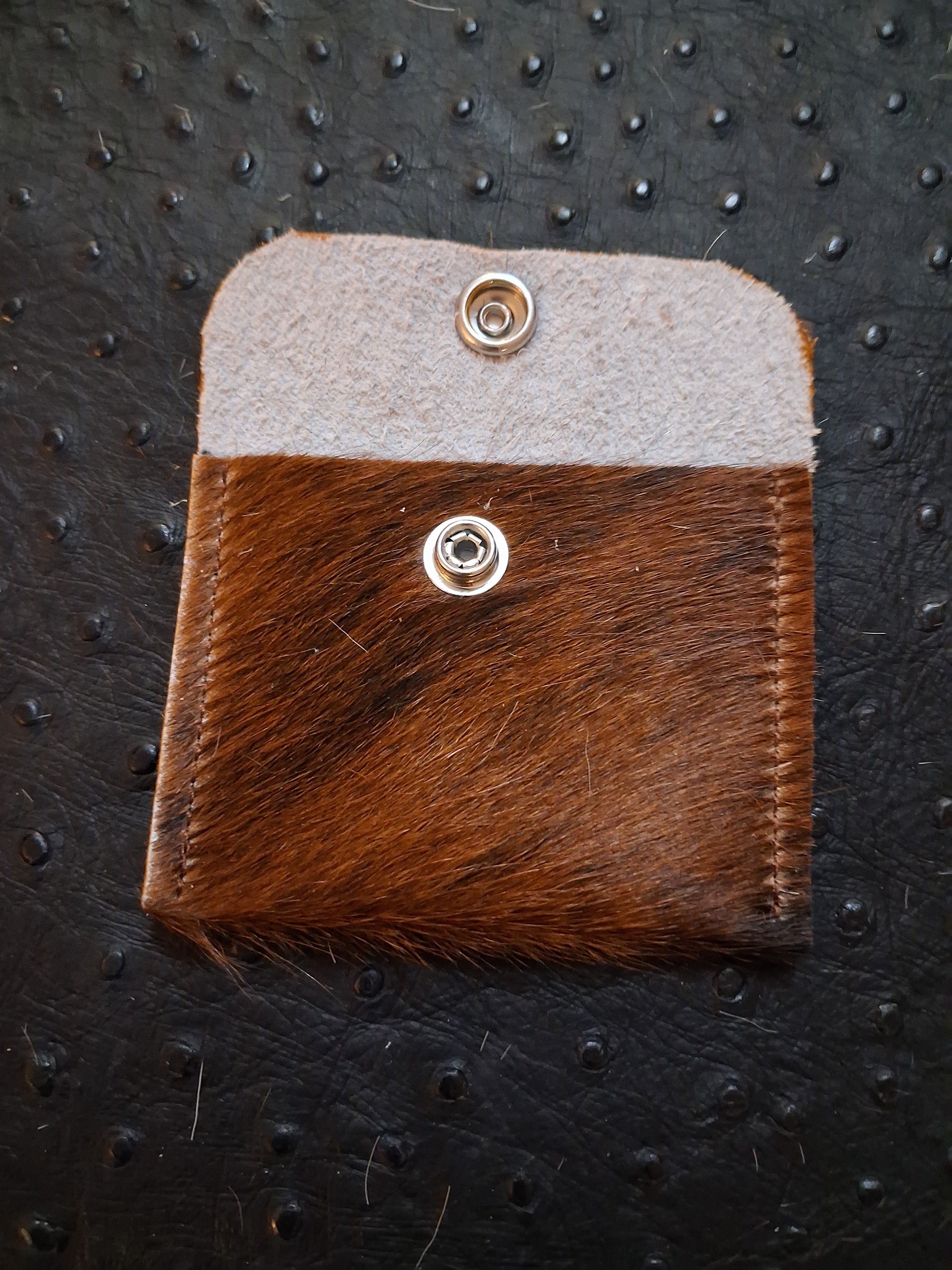 Brindle print with brown and white Coin Purse