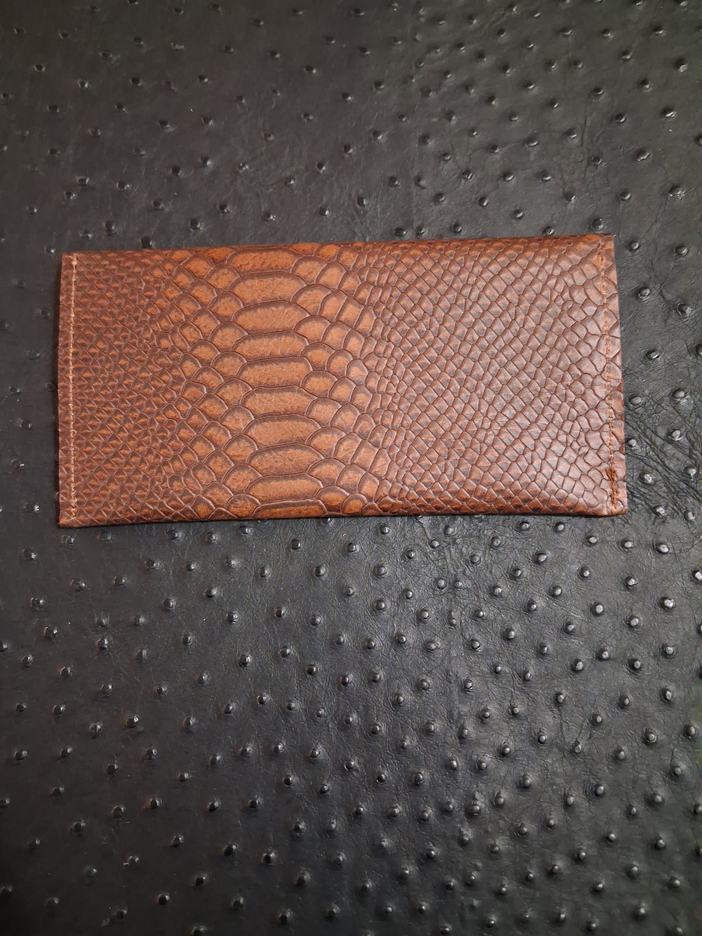 Snake Print Envelope Wallet