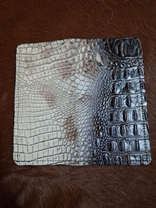 Alligator Print Checkbook Cover