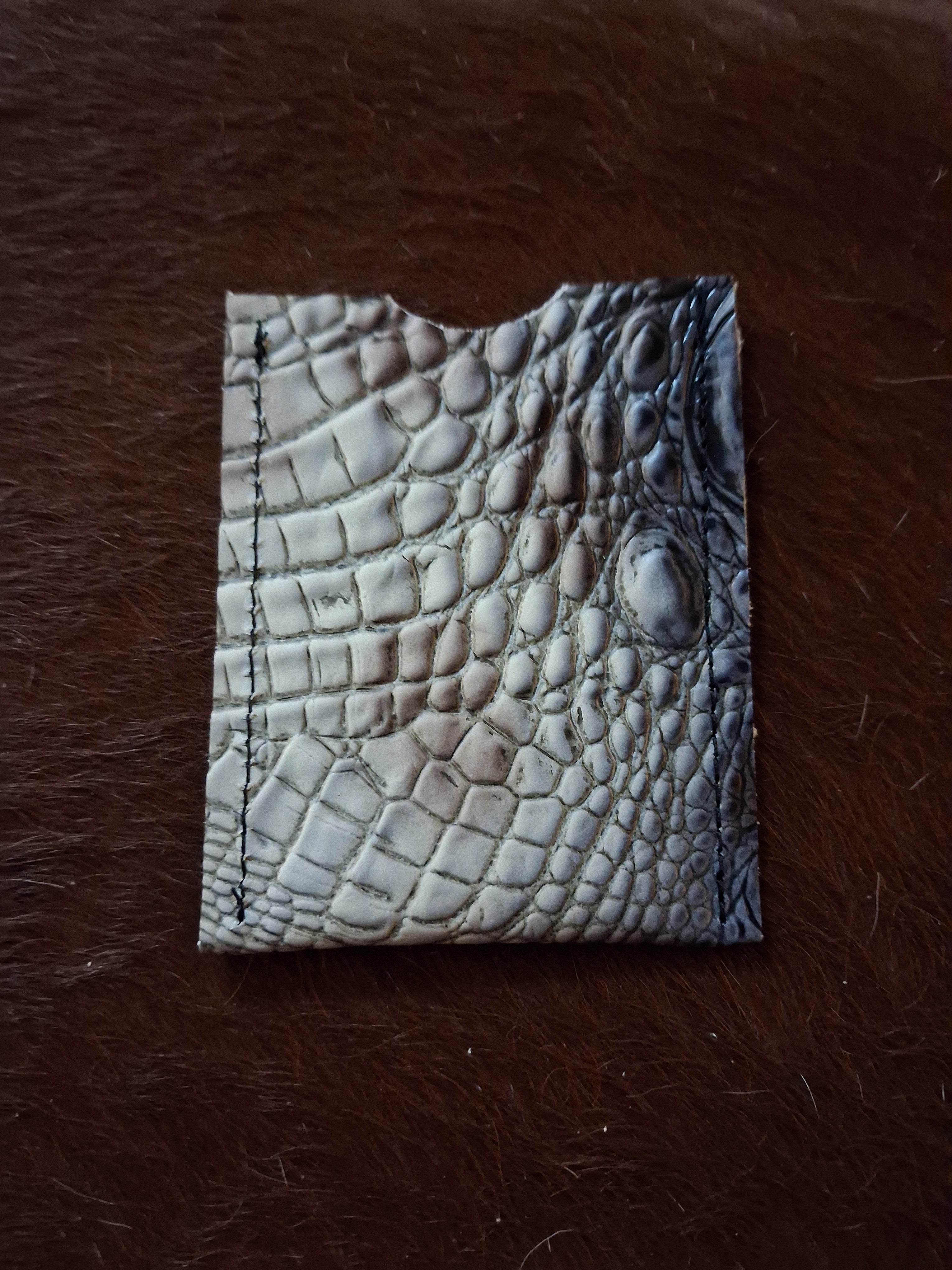 Alligator Print Cardholder