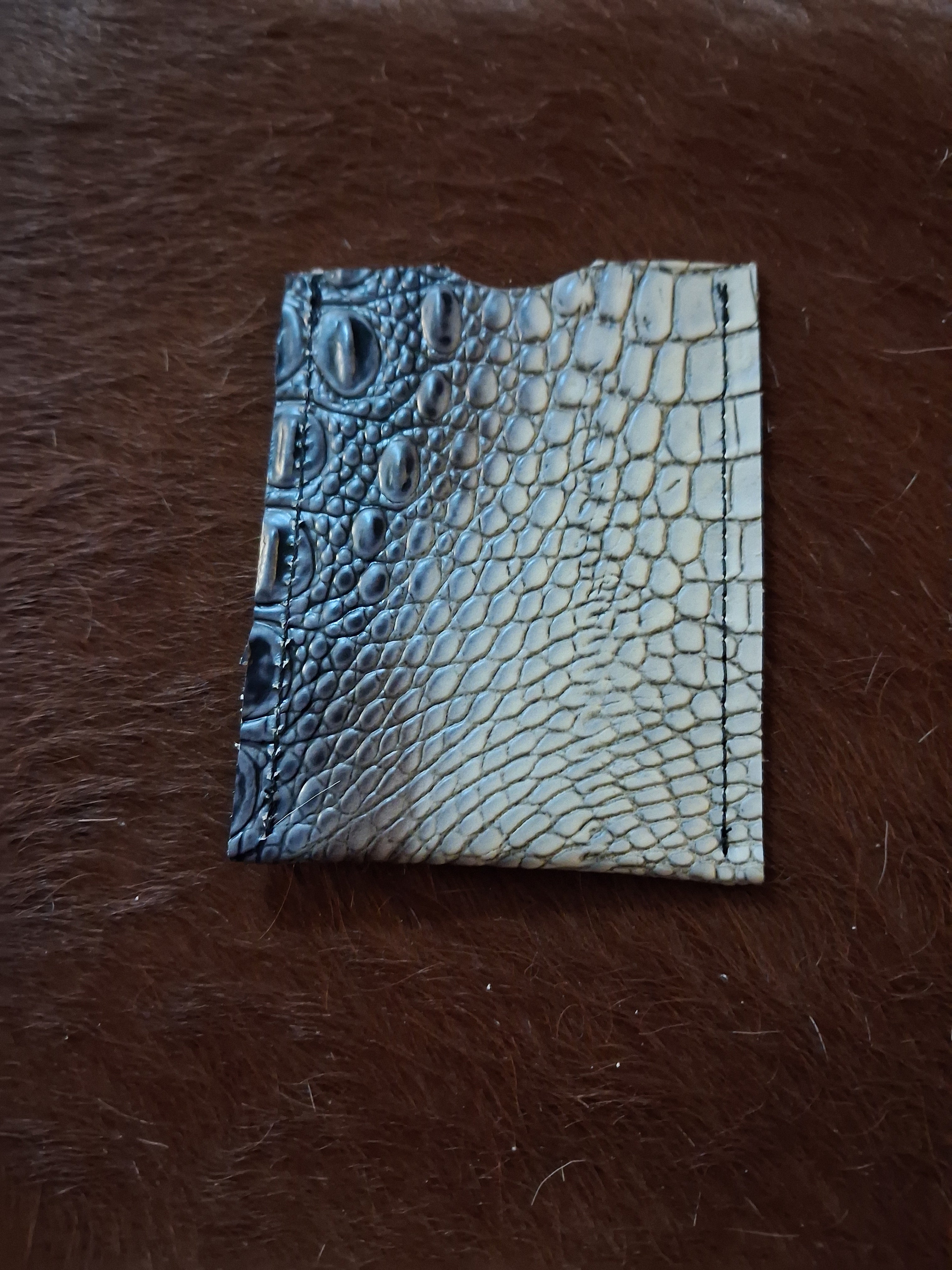 Alligator Print Cardholder