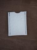 White Ostrich Print Cardholder