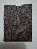 Brown Paisley Print Cardholder