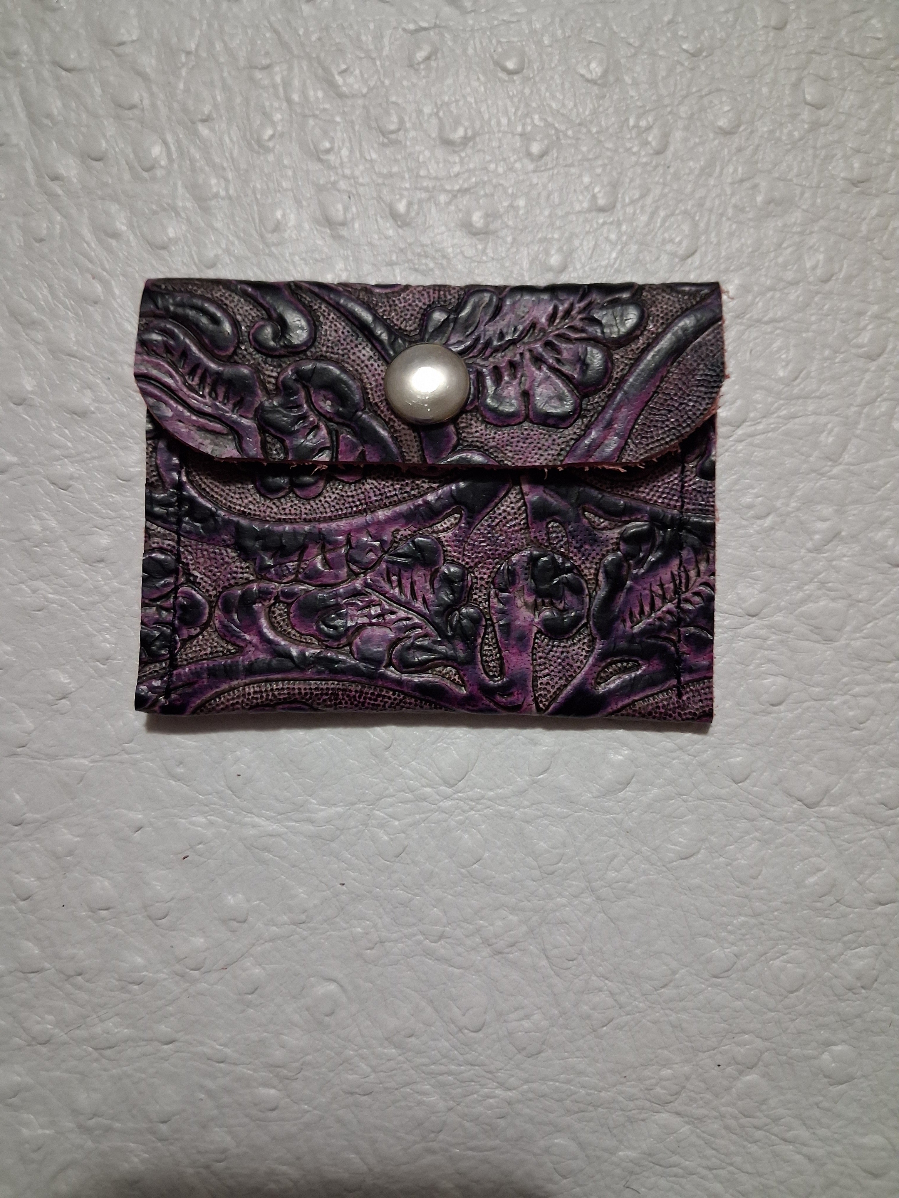 Purple and Black Coin Purse