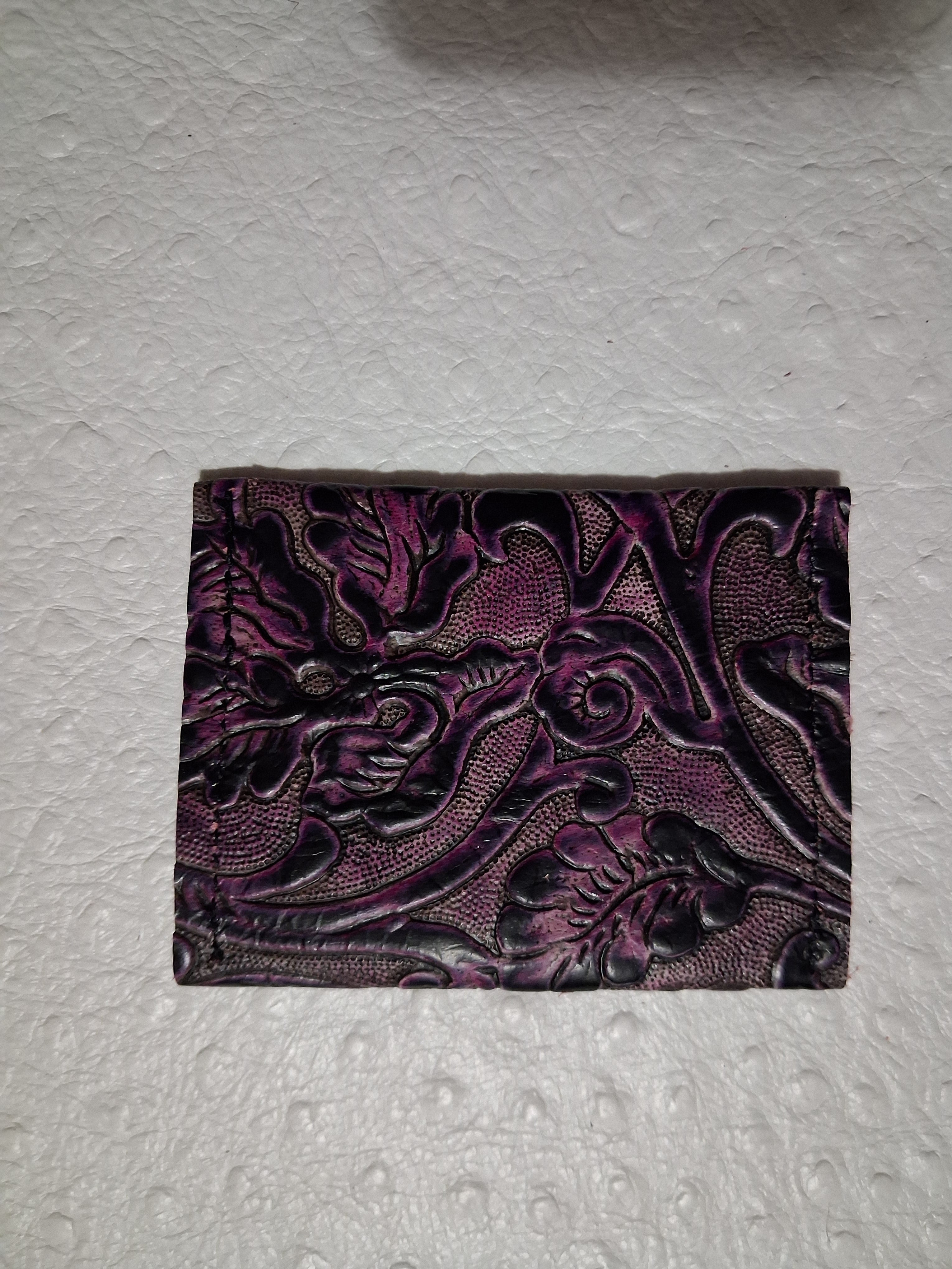 Purple and Black Coin Purse