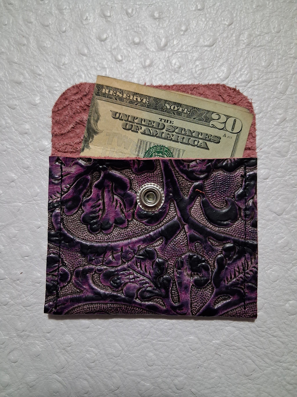 Purple and Black Coin Purse