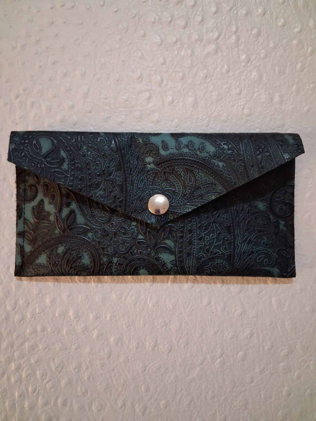 Teal & Black Envelope Wallet