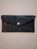 Teal & Black Envelope Wallet
