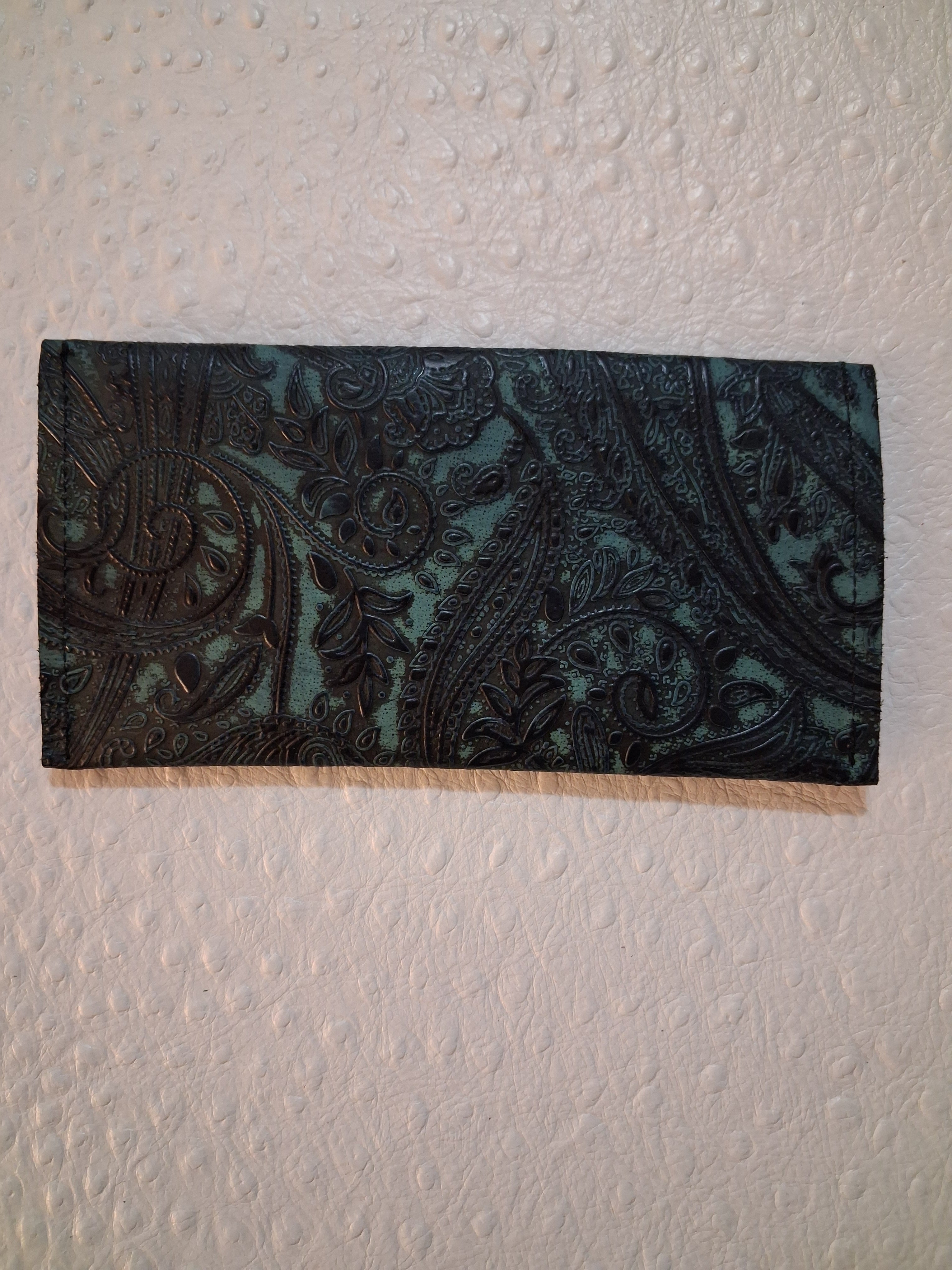 Teal & Black Envelope Wallet