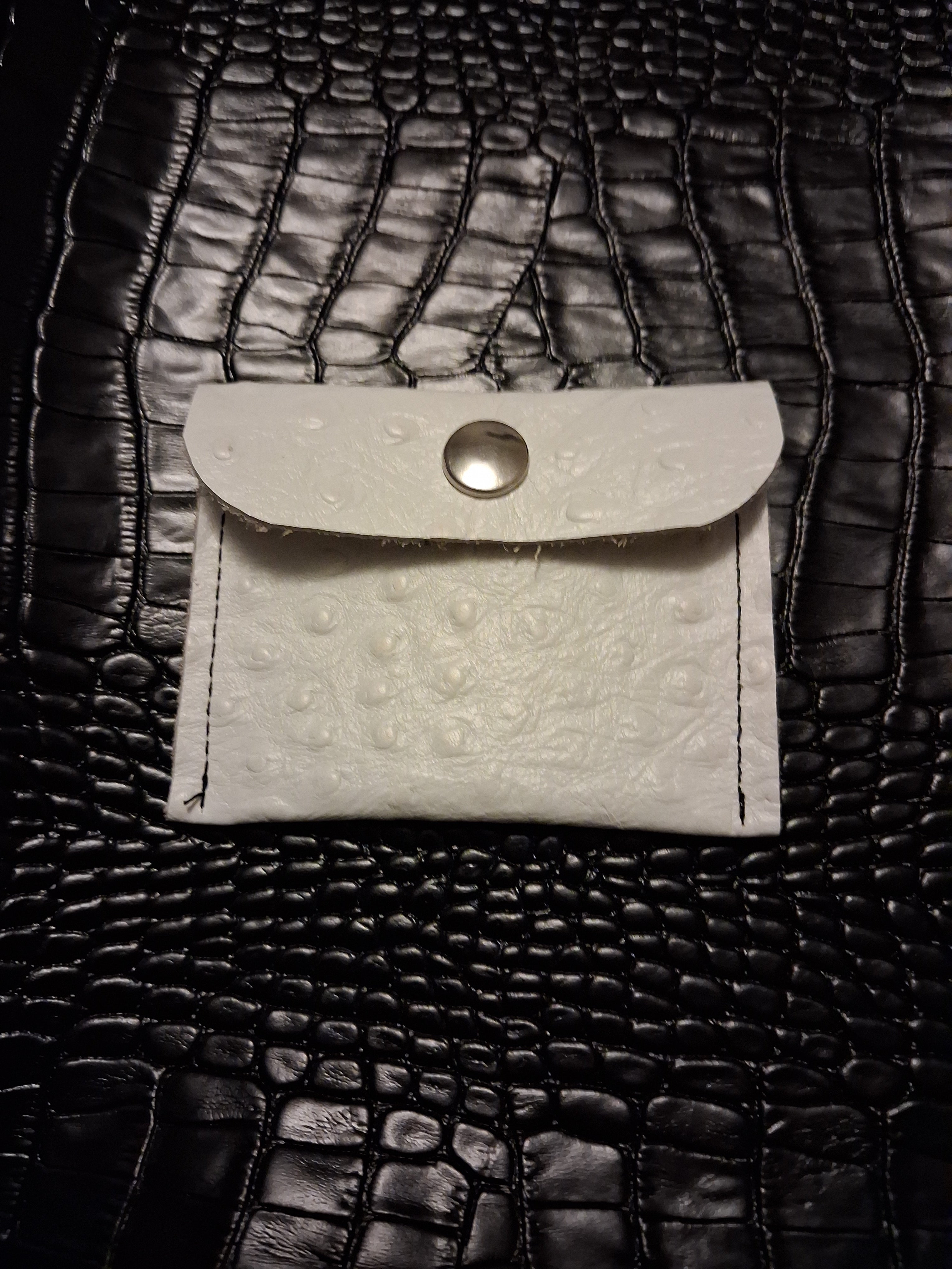 White Coin Purse