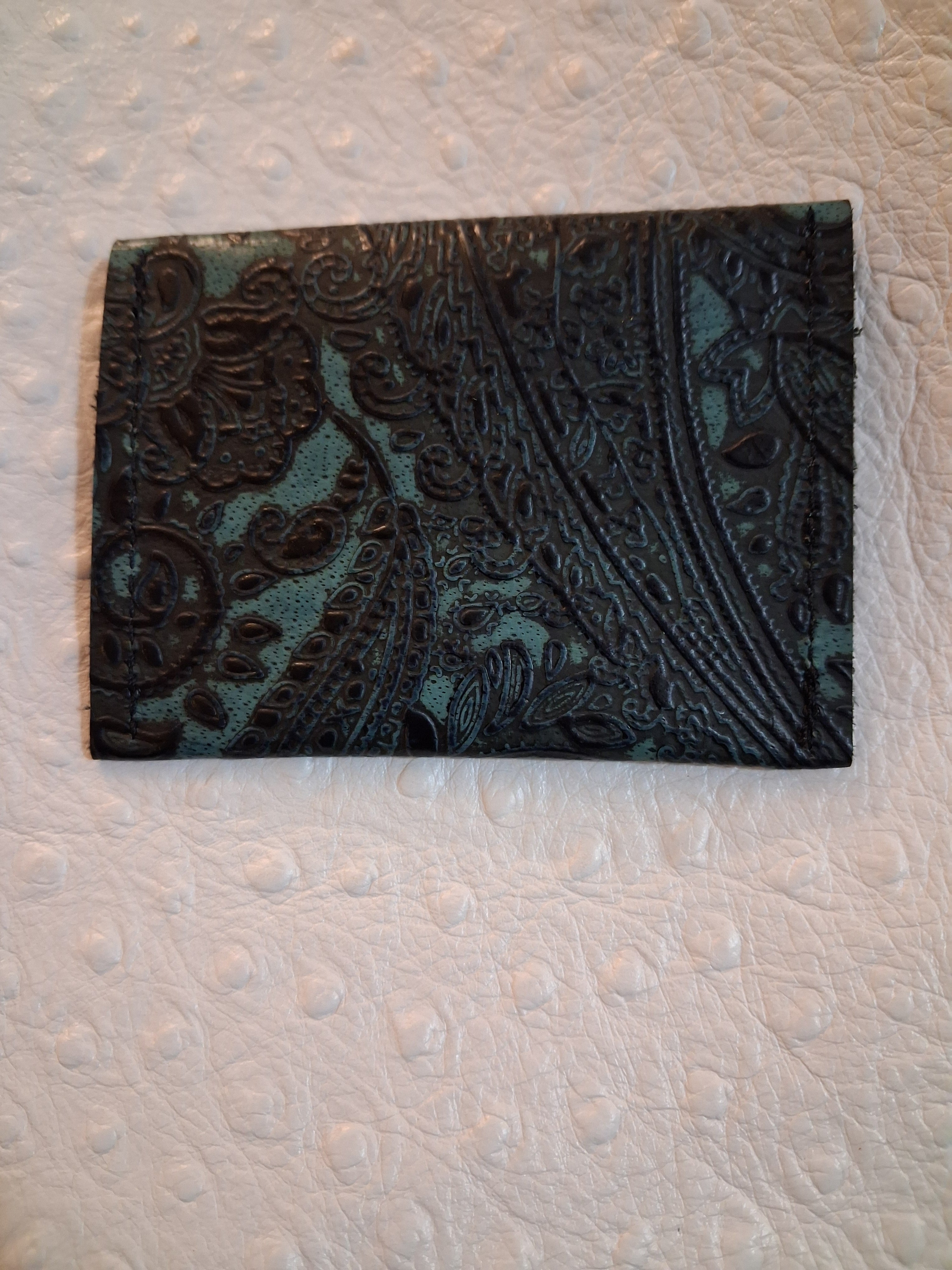 Teal & Black Coin Purse