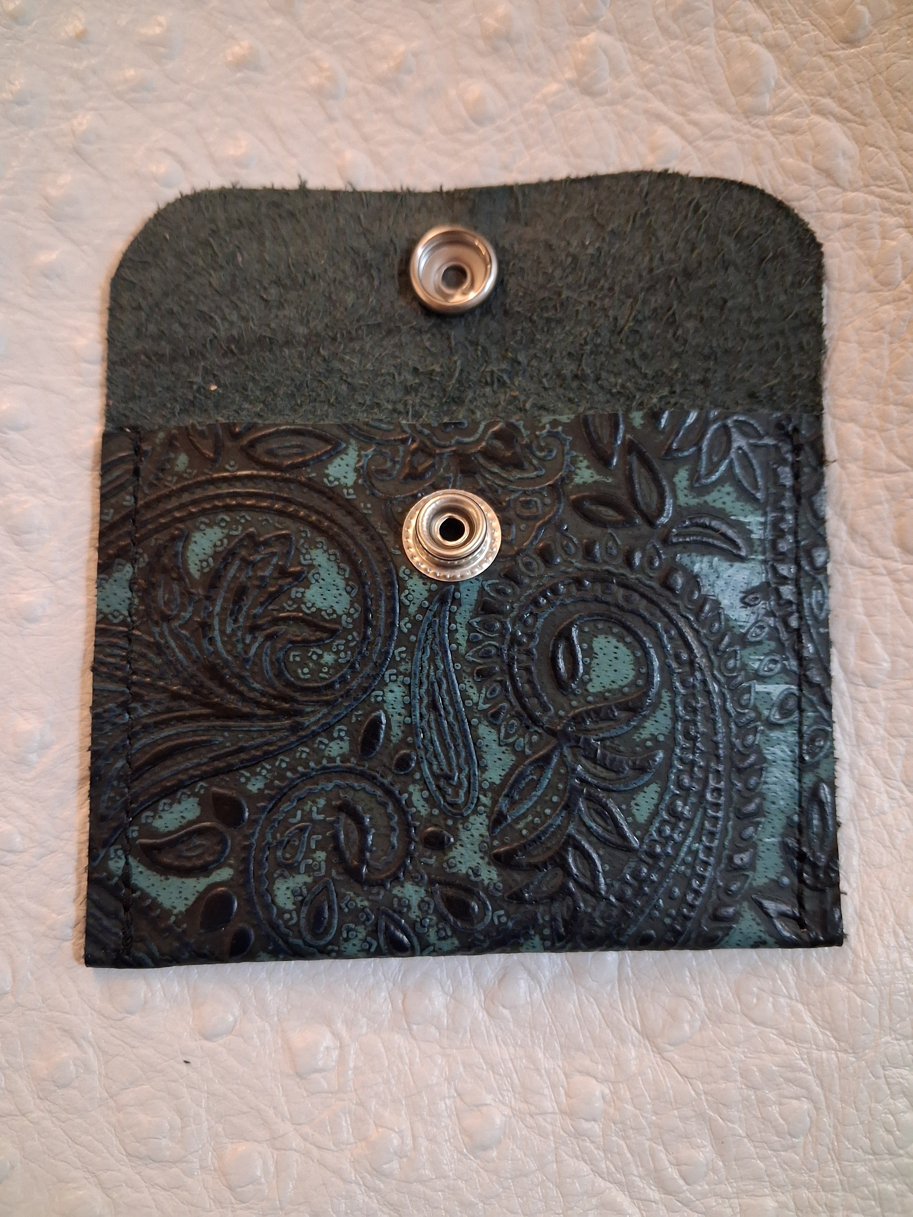 Teal & Black Coin Purse