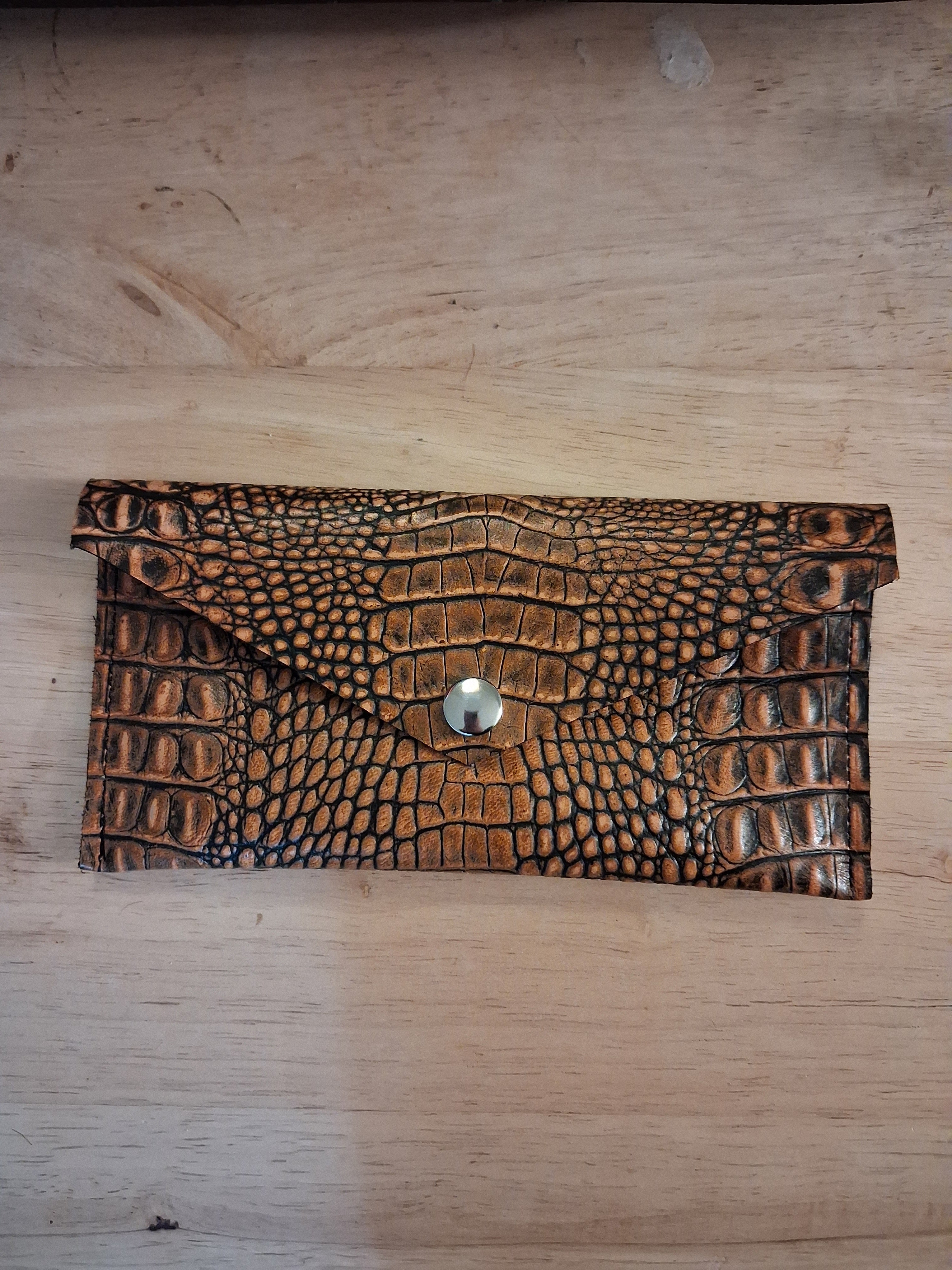 Orange & Black Envelope Wallet