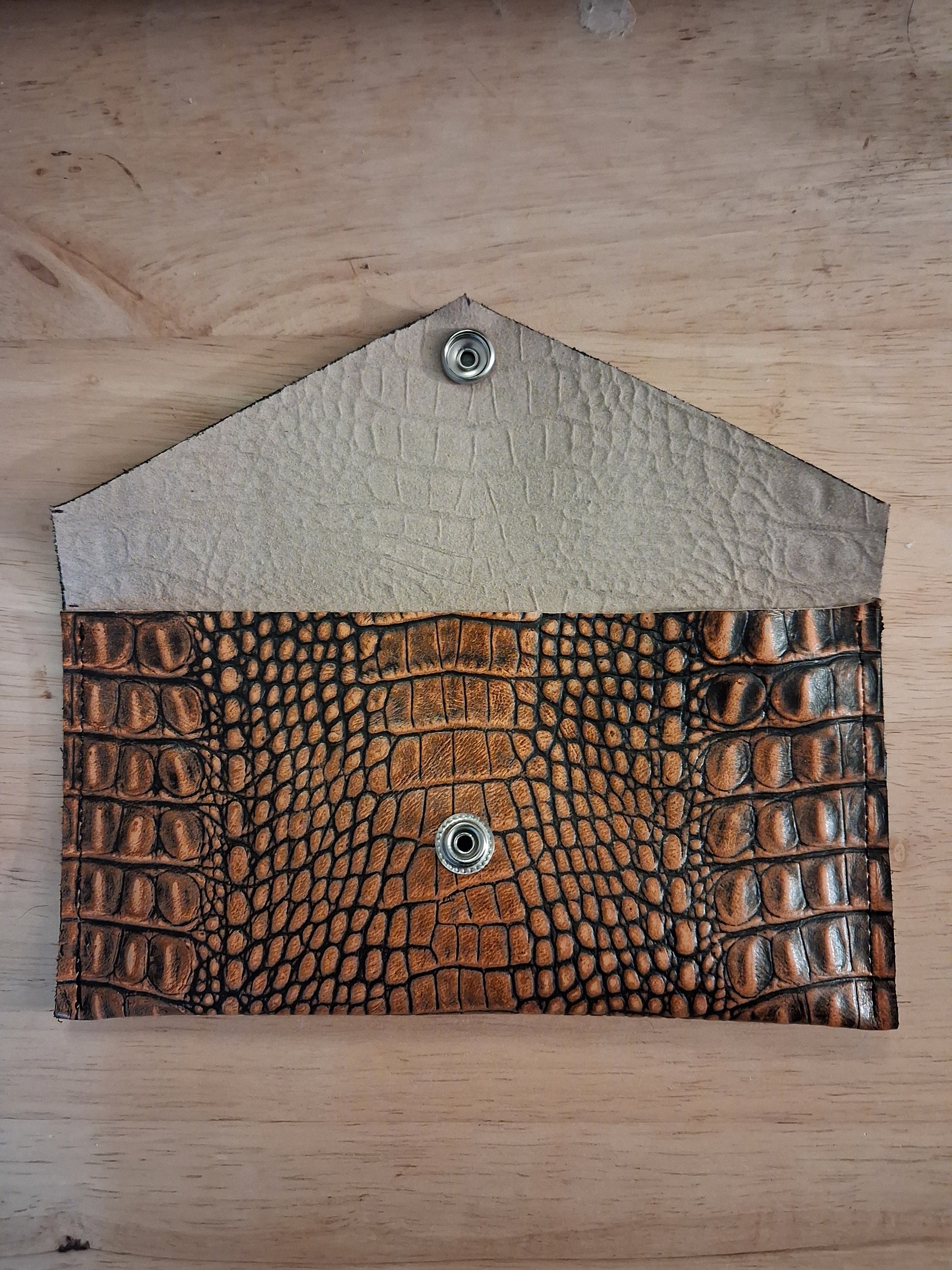 Orange & Black Envelope Wallet