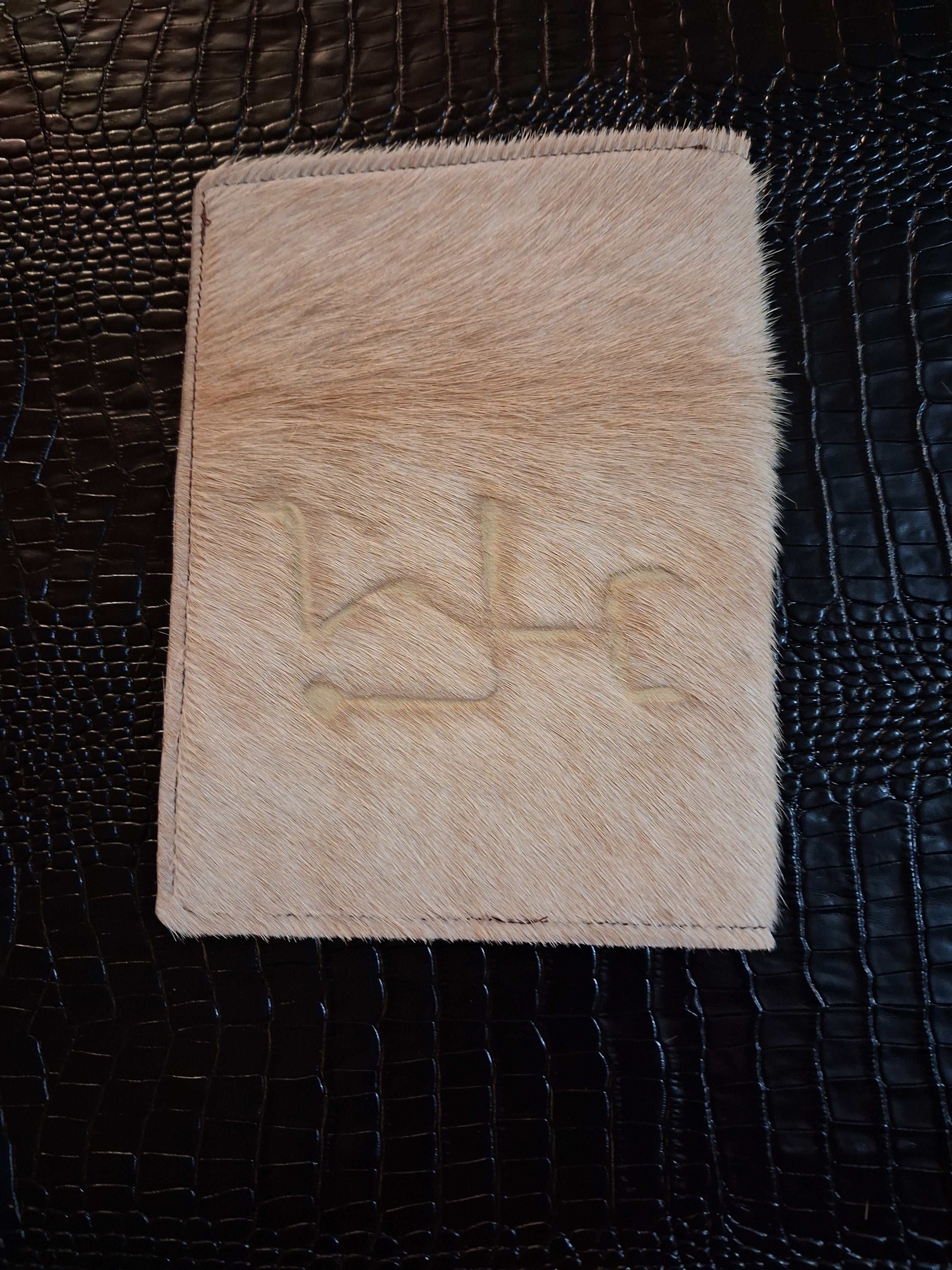 Blonde Hair-on Notebook Holder