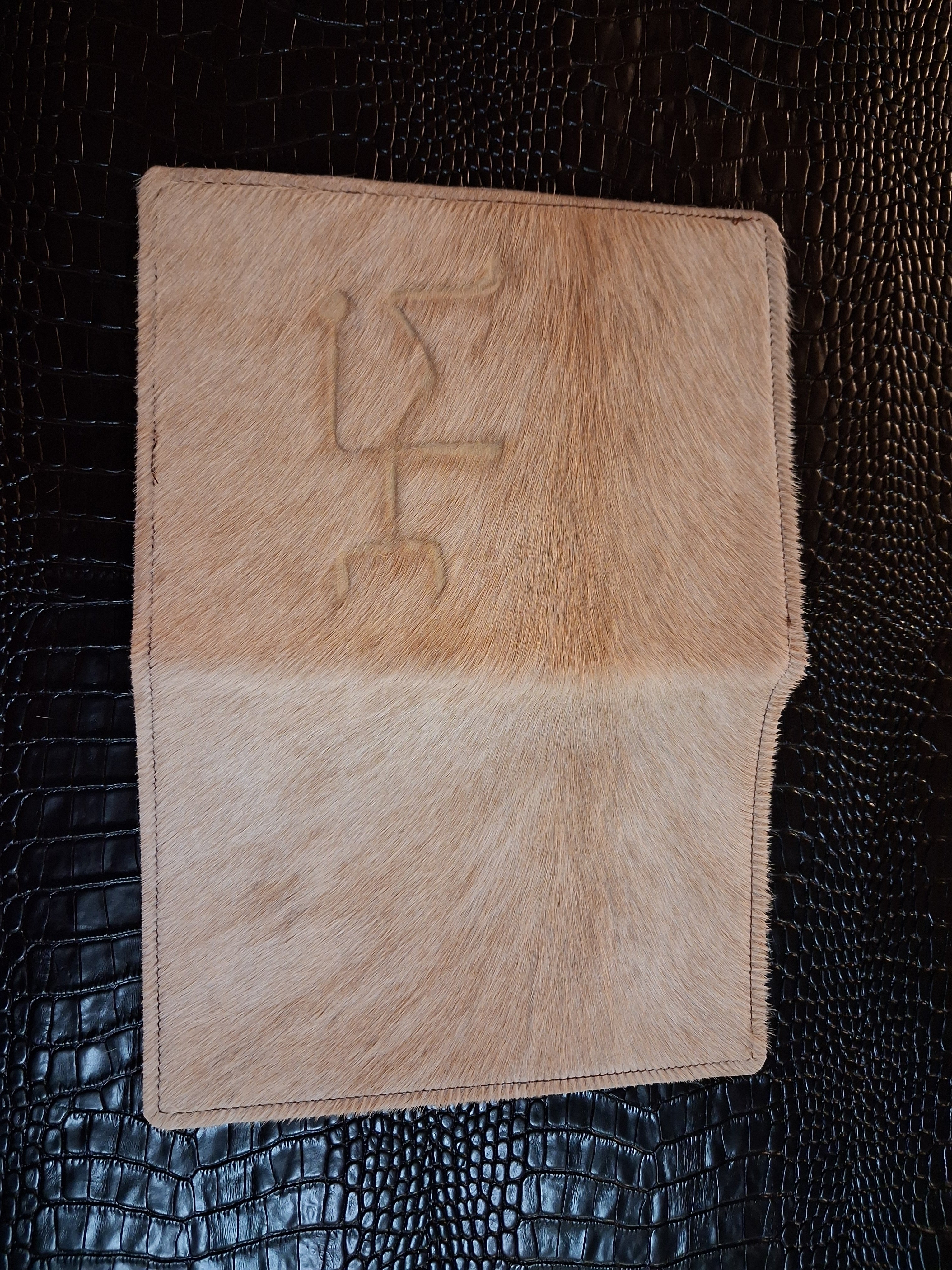 Blonde Hair-on Notebook Holder