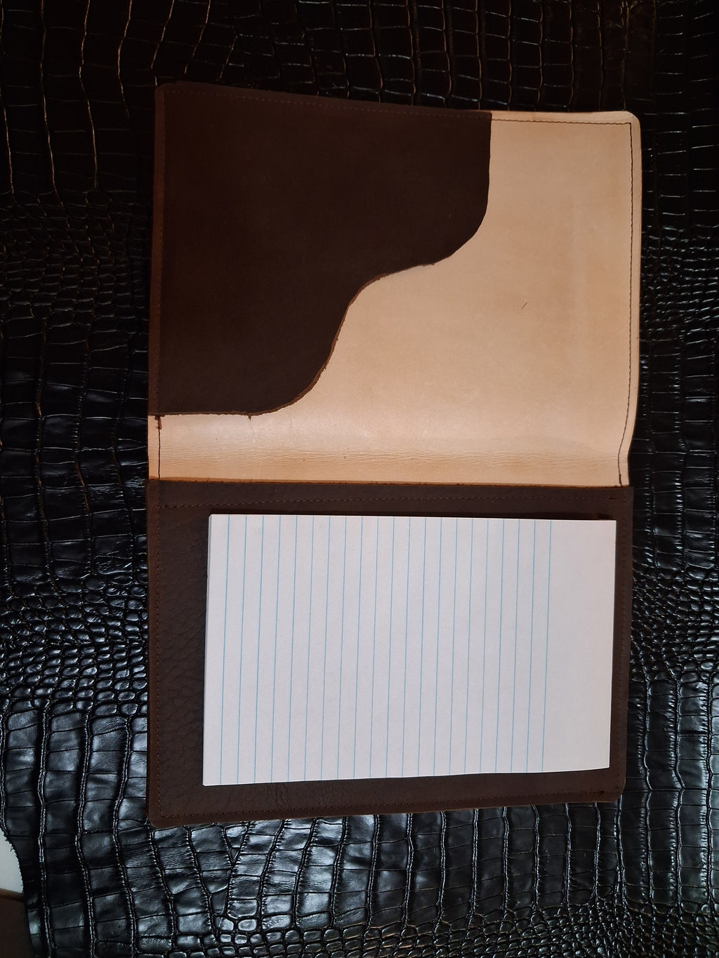 2-Tone Brown Notebook Holder