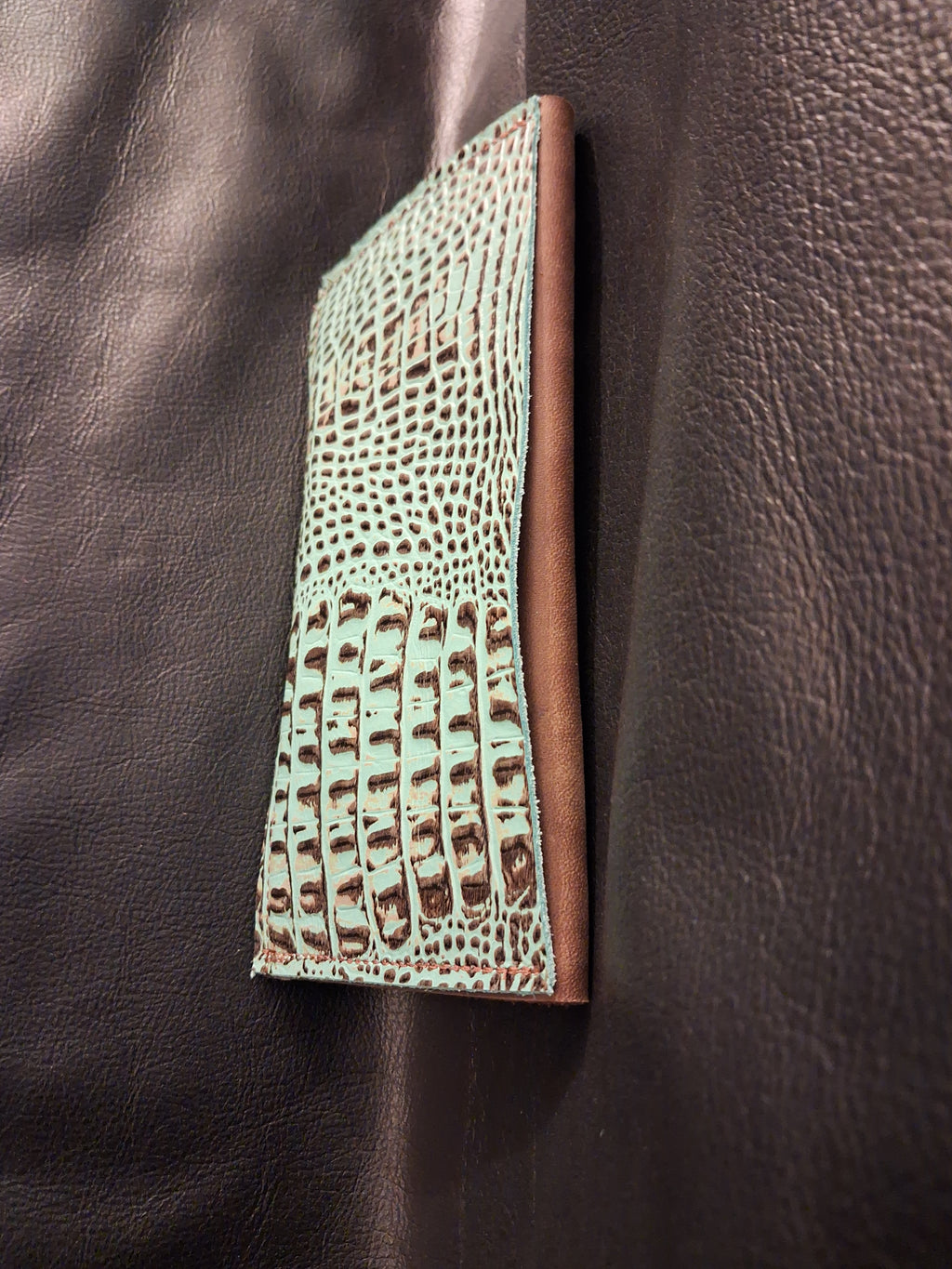 Brown & Turquoise Purse Set