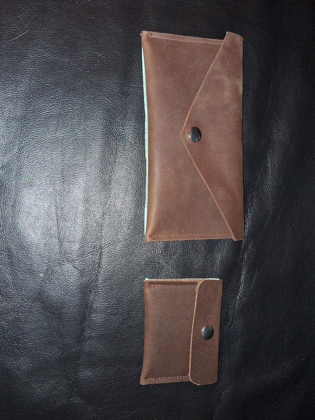 Brown & Turquoise Purse Set