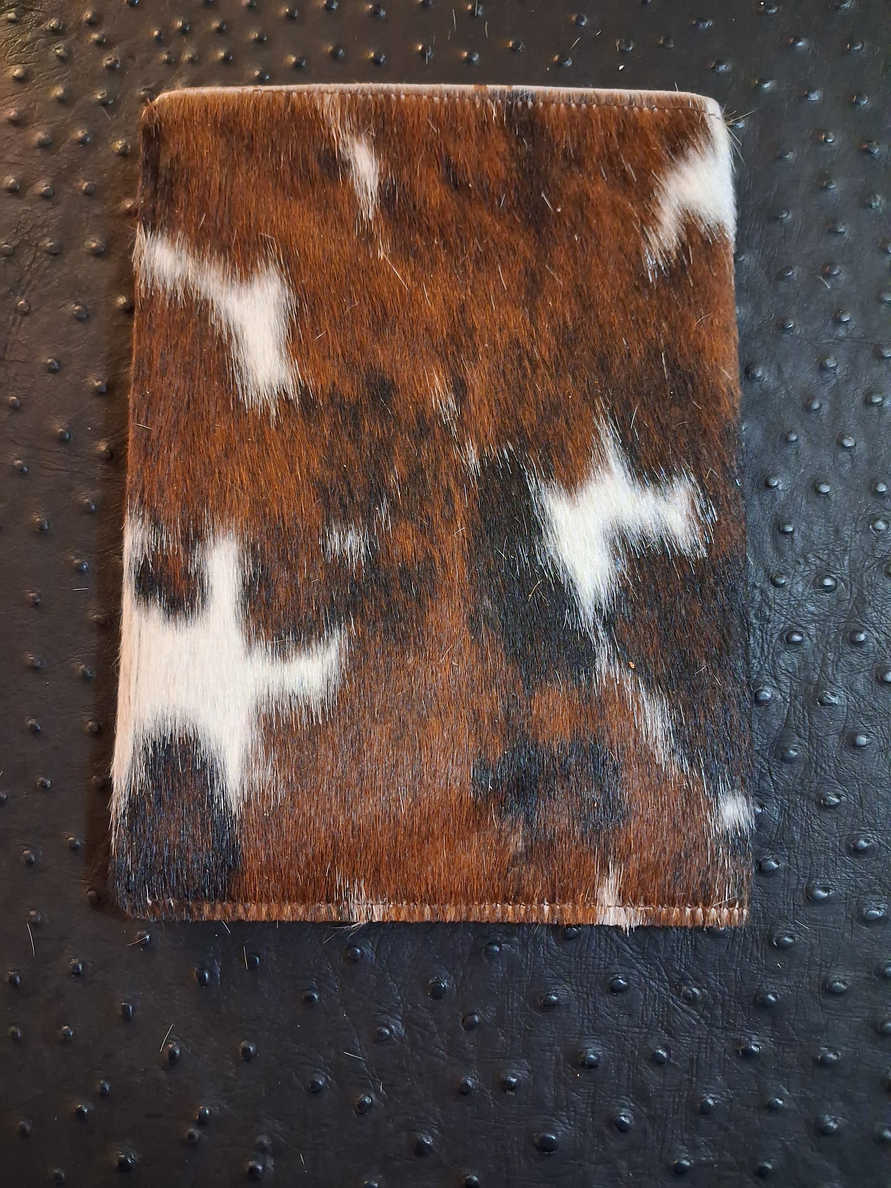Spotted Hair-on Cowhide Notebook Holder