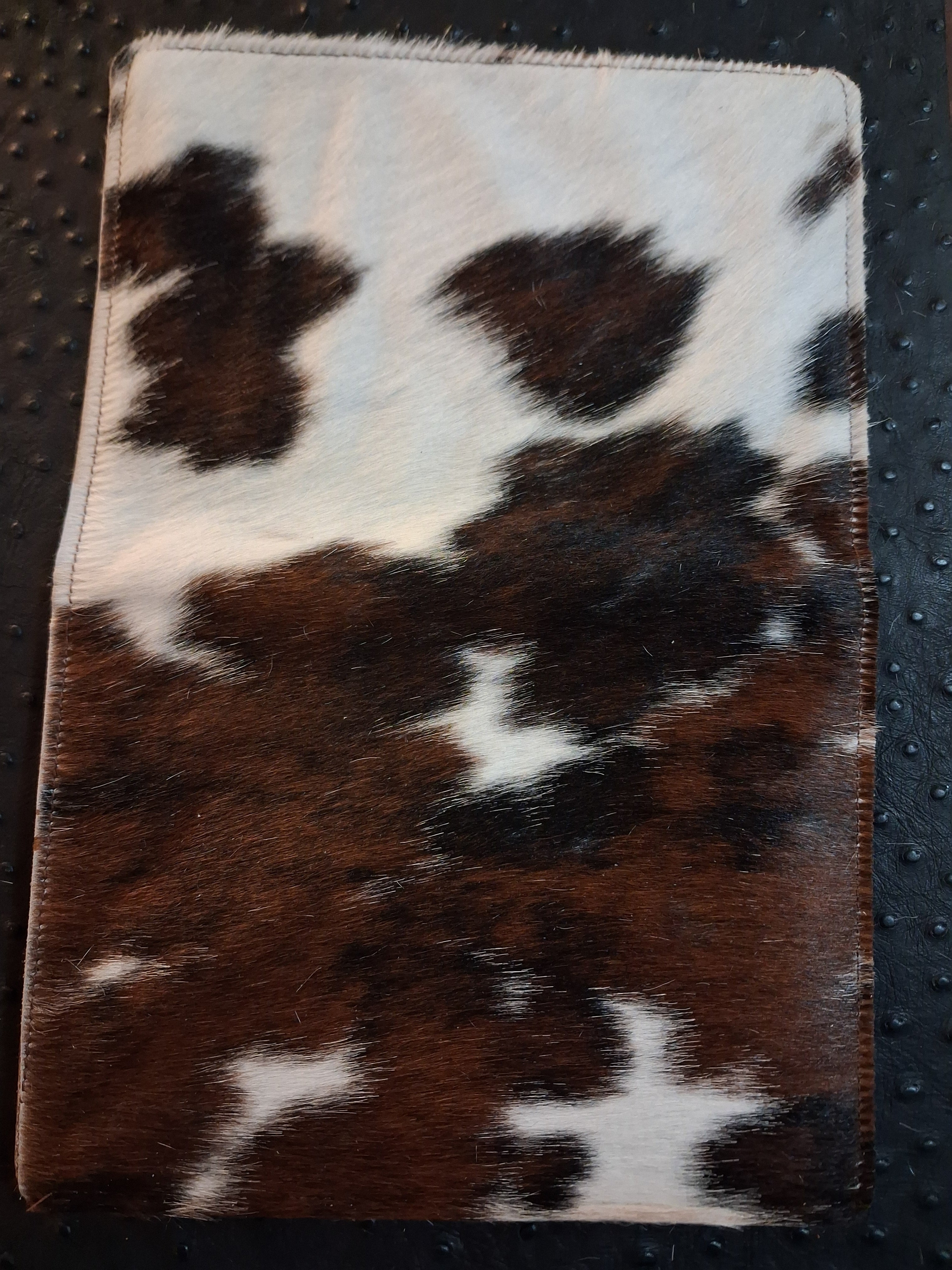 Spotted Hair-on Cowhide Notebook Holder