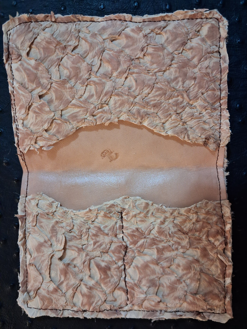 Pirarucu Fish Leather Passport Holder
