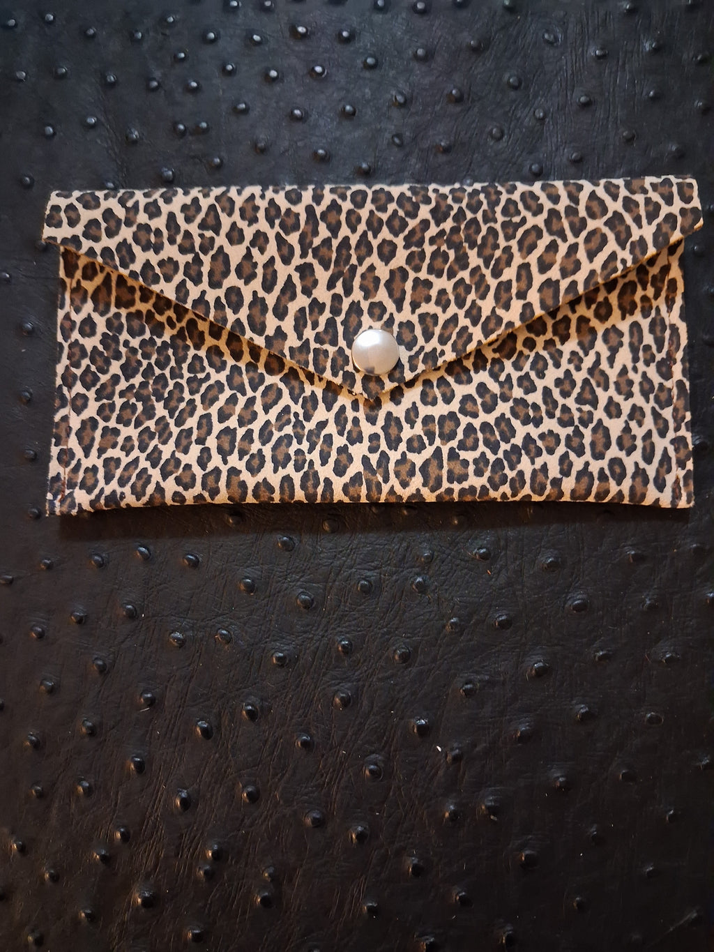Leopard Print Envelope Wallet