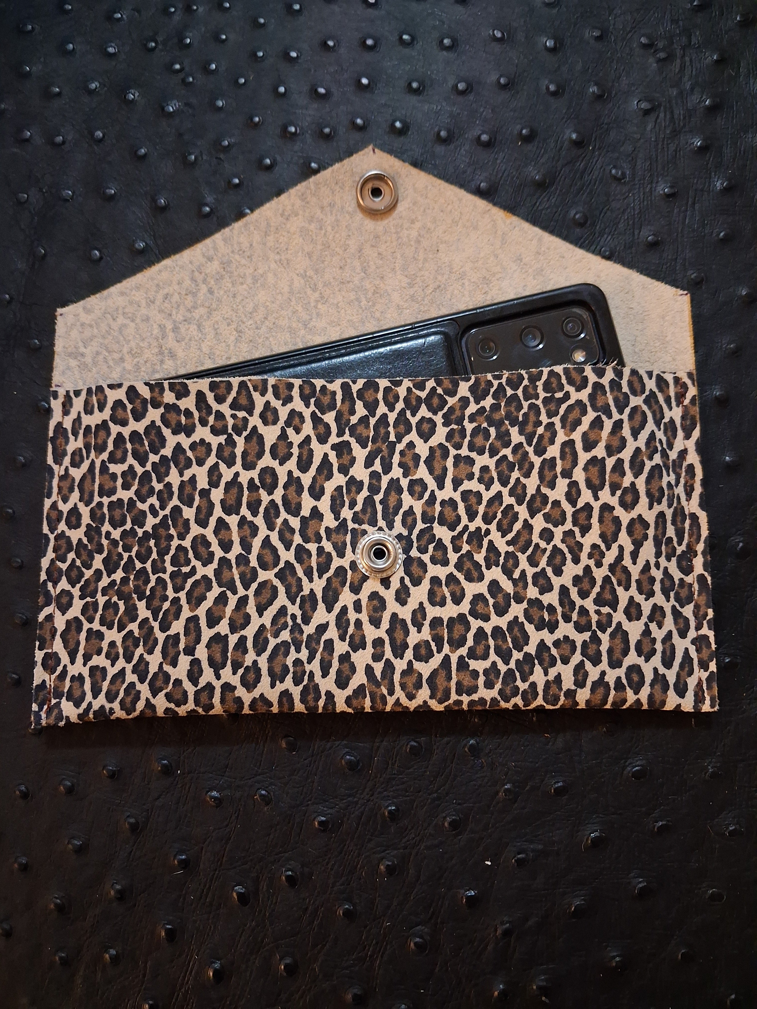 Leopard Print Envelope Wallet