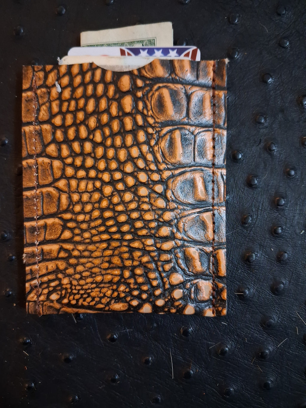 Orange & Black Cardholder