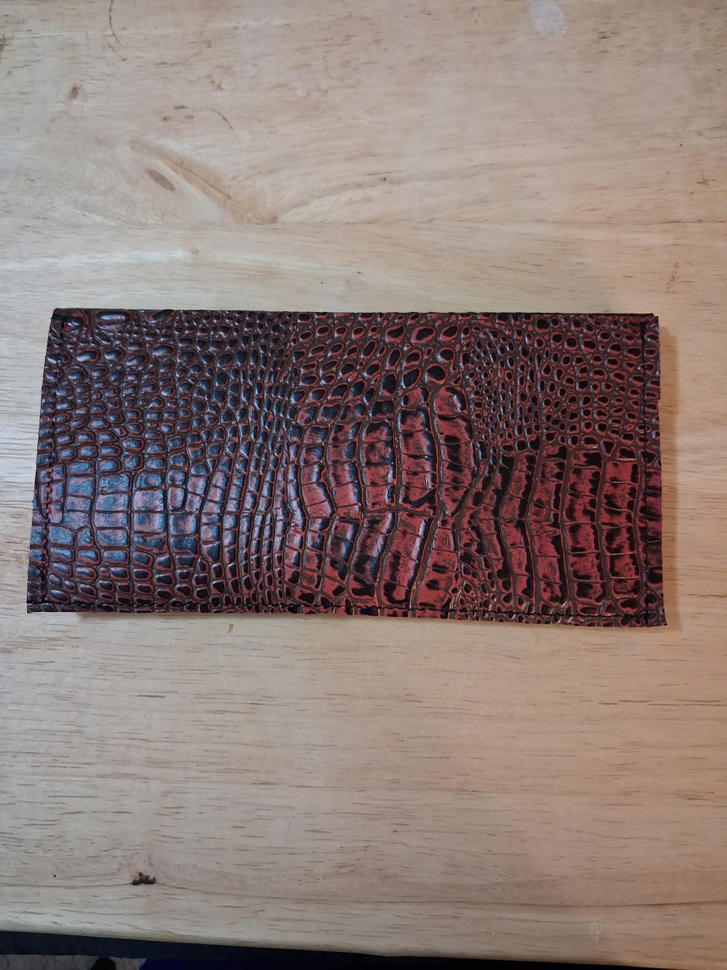 Black Envelope Wallet with Pocket