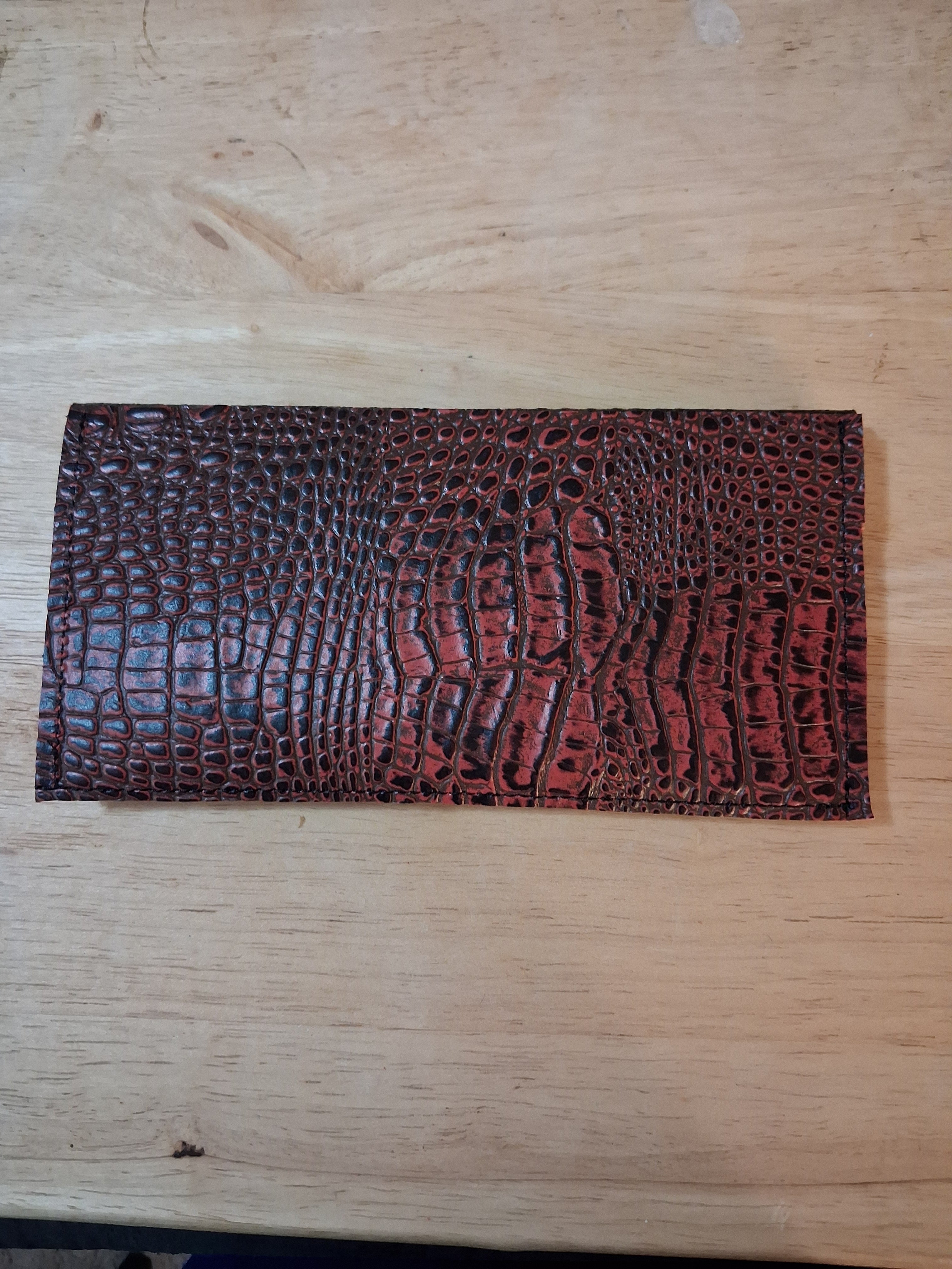 Black Envelope Wallet with Pocket