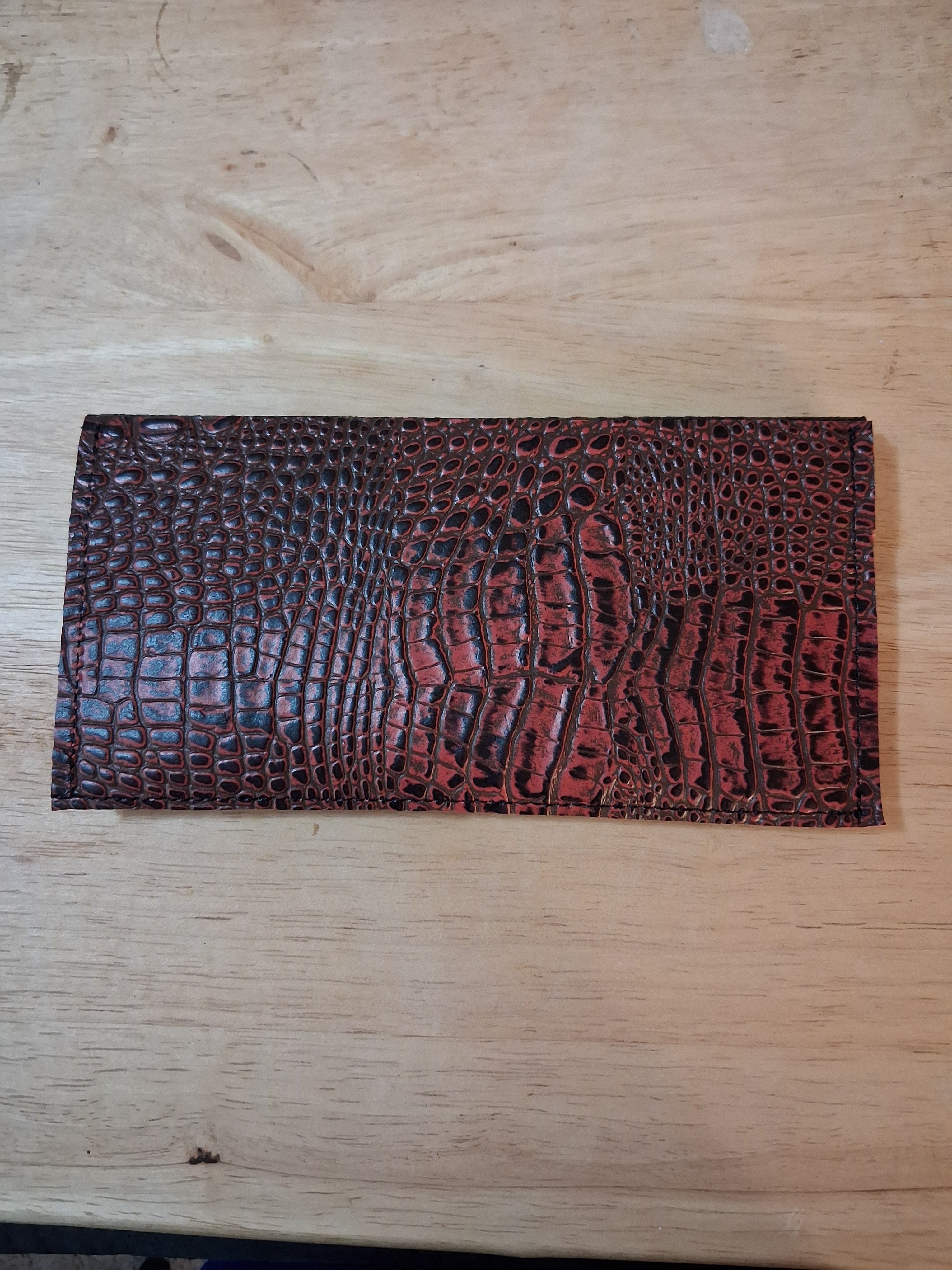 Black Envelope Wallet with Pocket
