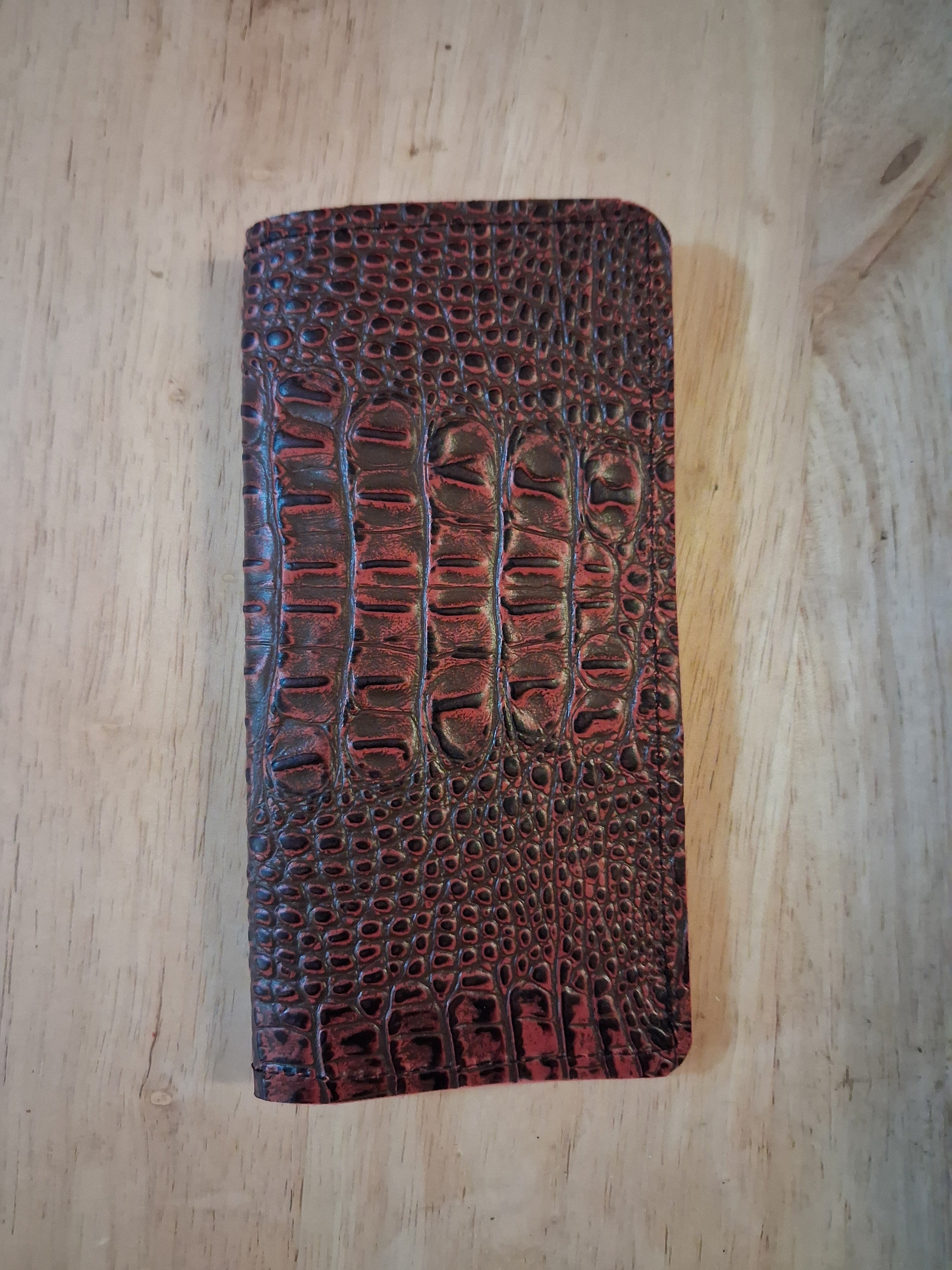 Pink and Black Checkbook Cover