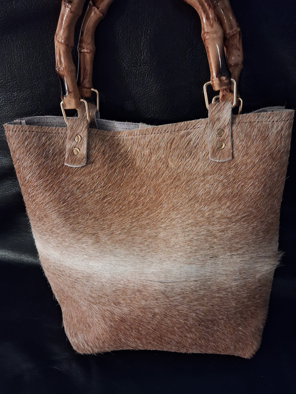 Light Brown Hair-on Purse